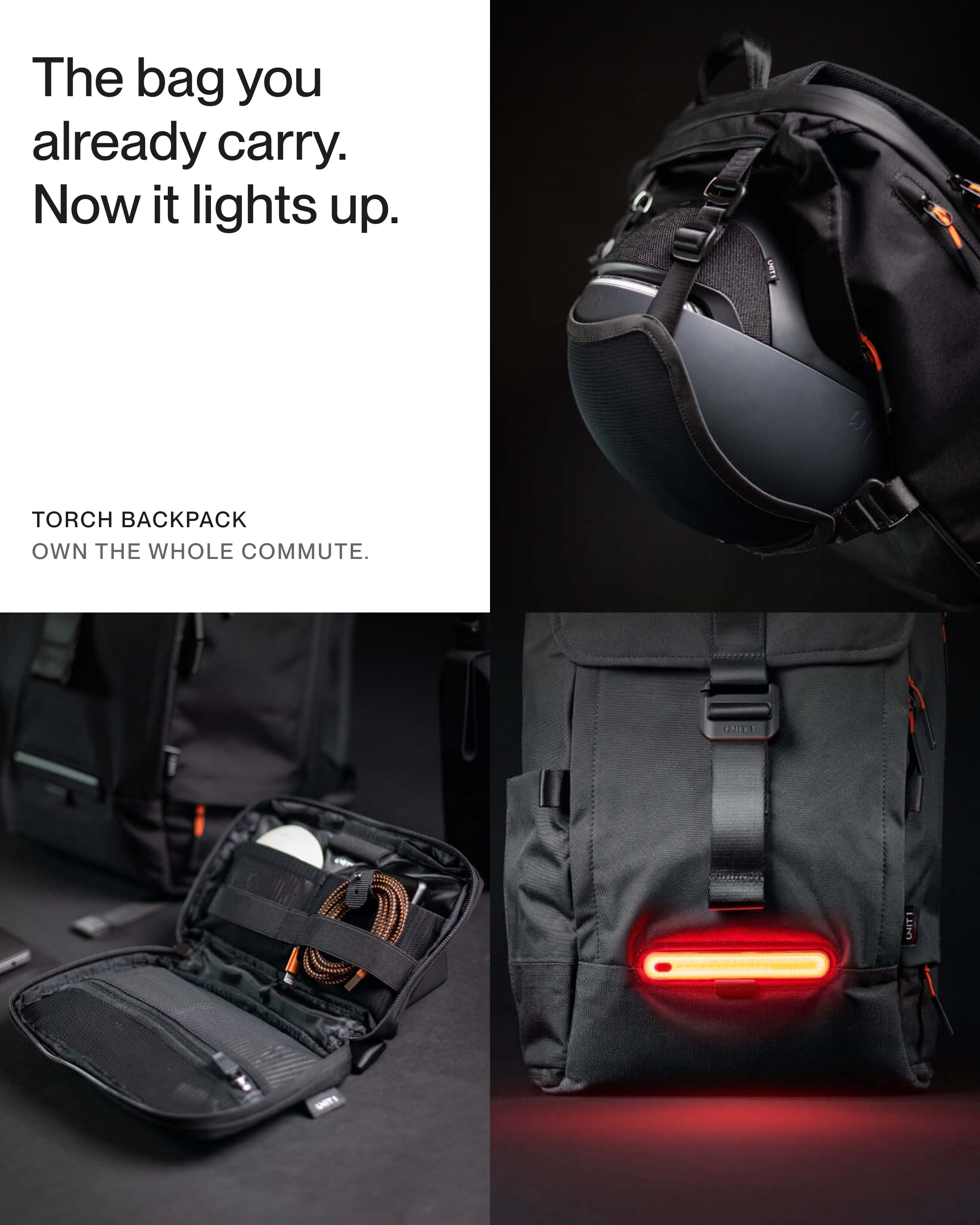 AURA Smart Cycling System by UNIT 1 Facebook ad: Ultimate Commuter's Backpack