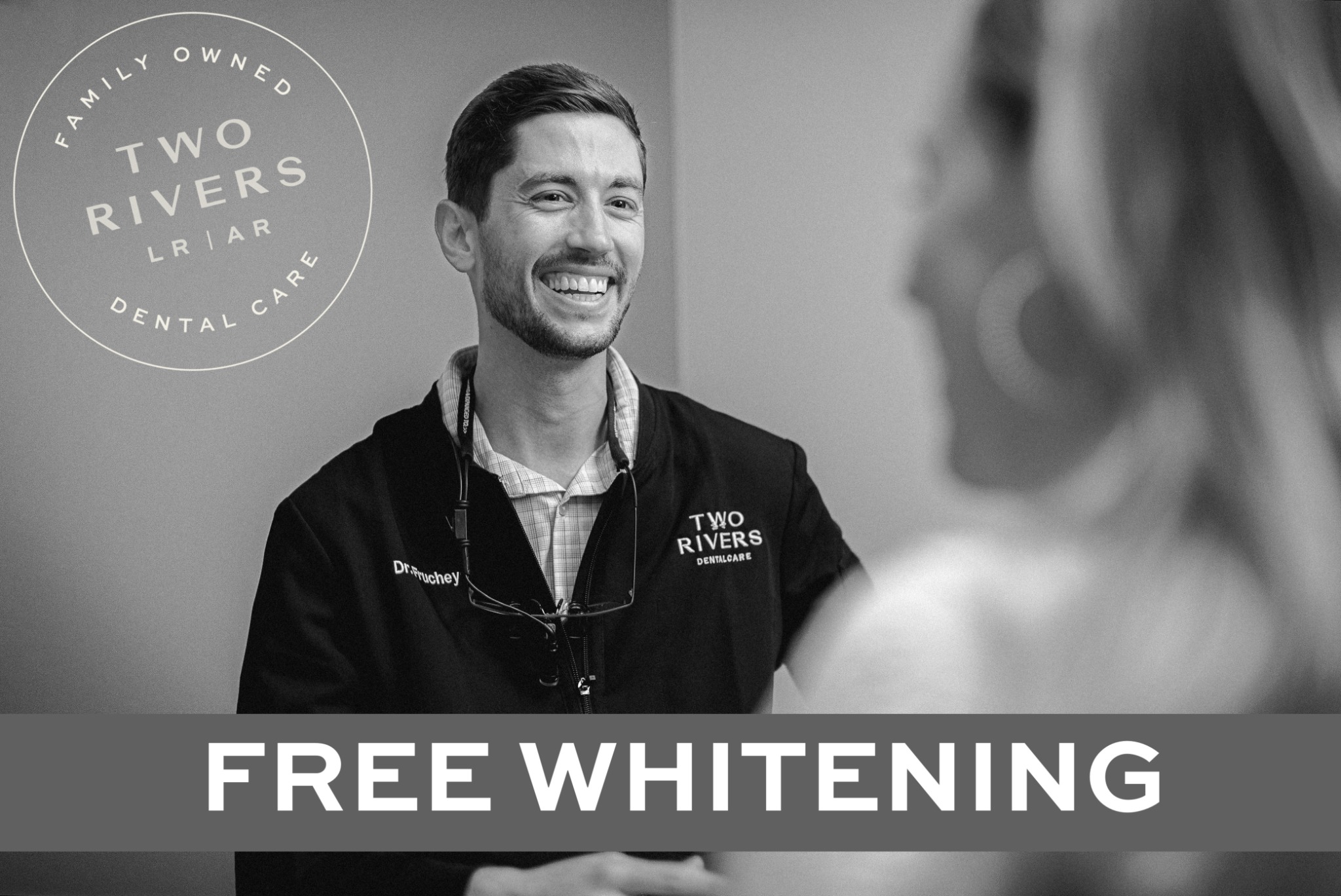 Two Rivers Dental Care Facebook ad: FREE Whitening