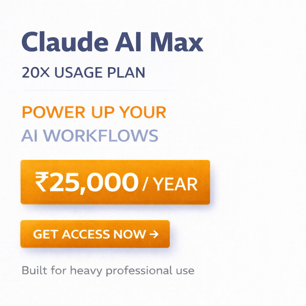 Optima Services Facebook ad: Claude AI Max, 20X Usage