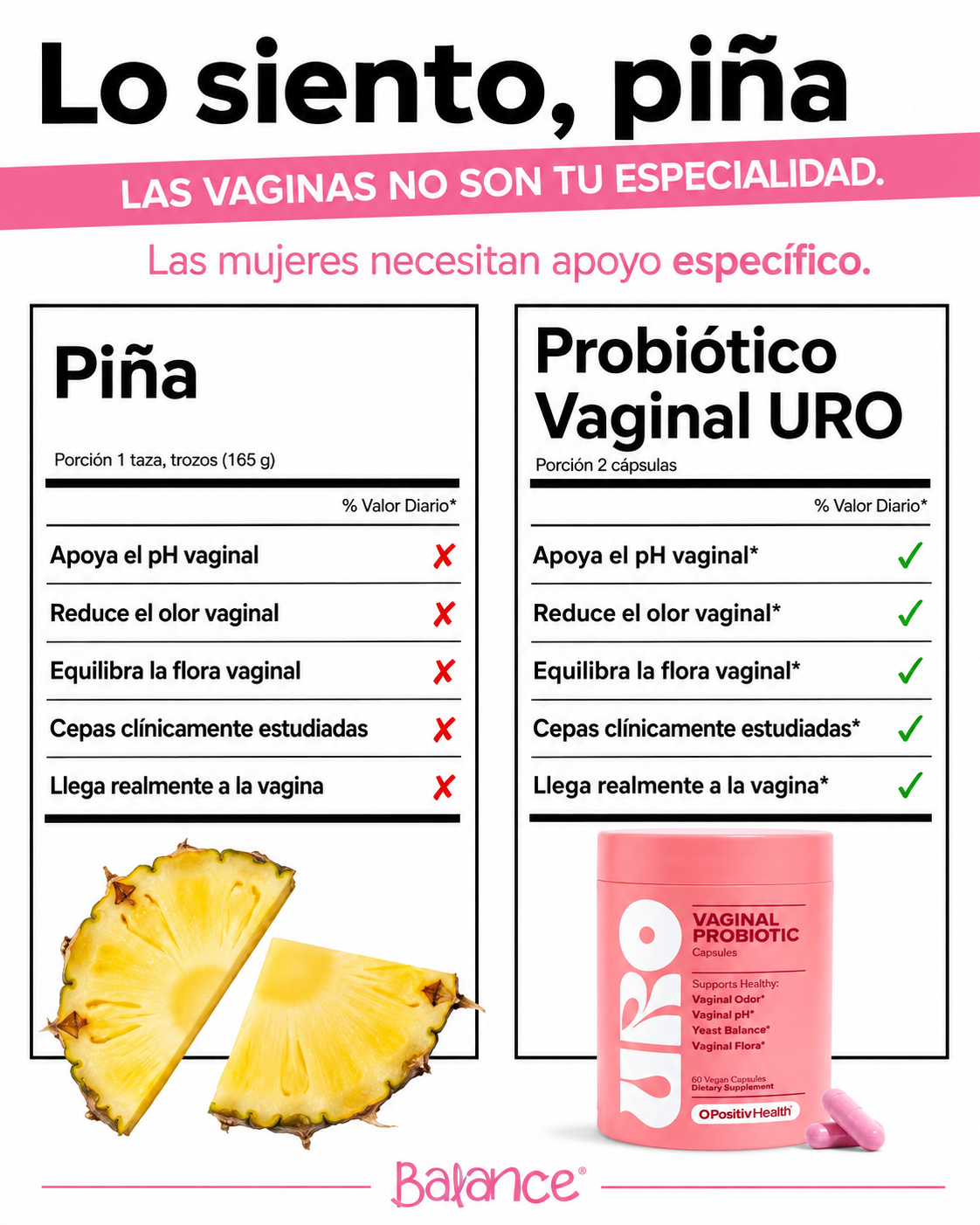 Balance Perú Facebook ad: Por fin me siento fresca y segura