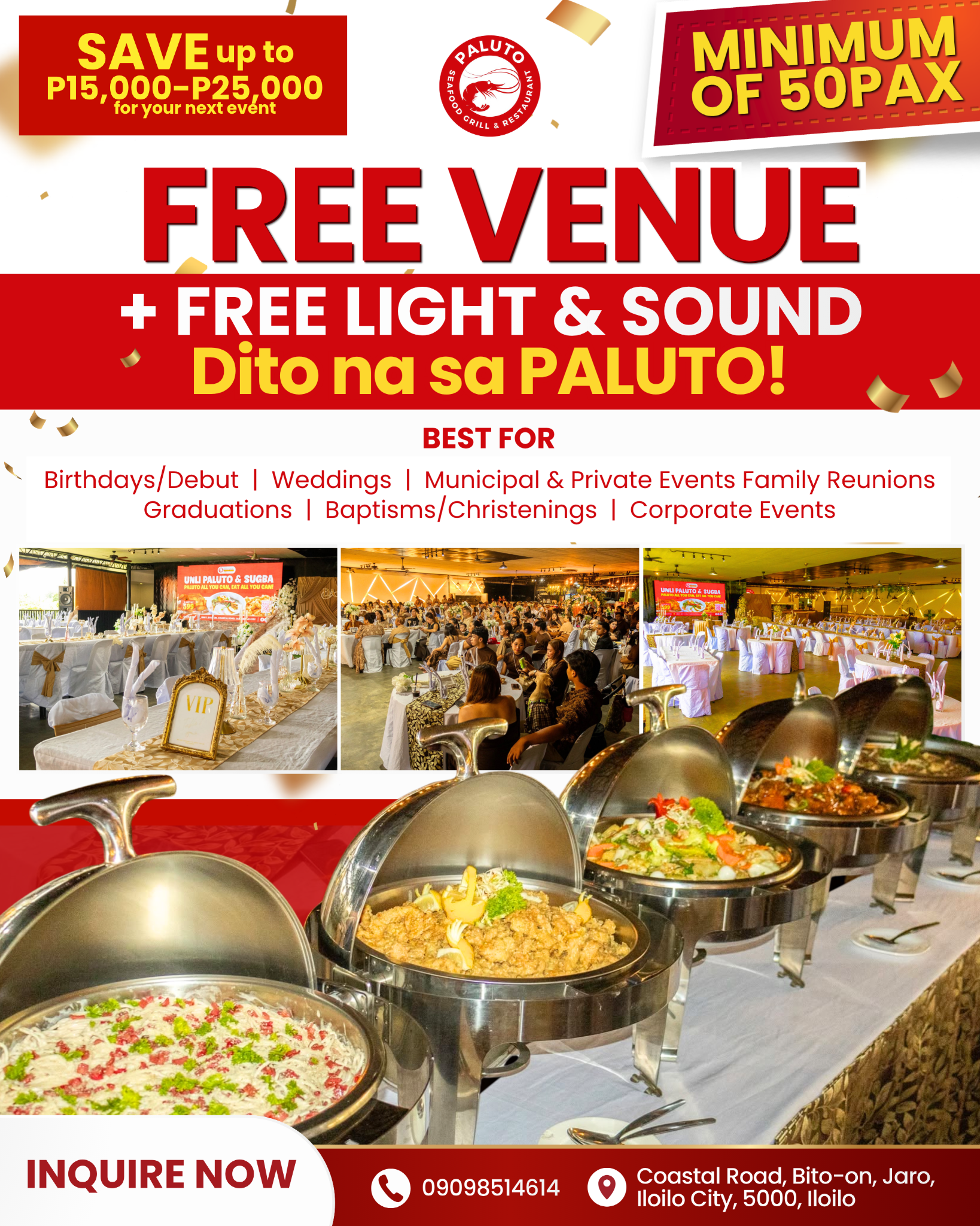 PALUTO Seafood Grill & Restaurant Facebook ad