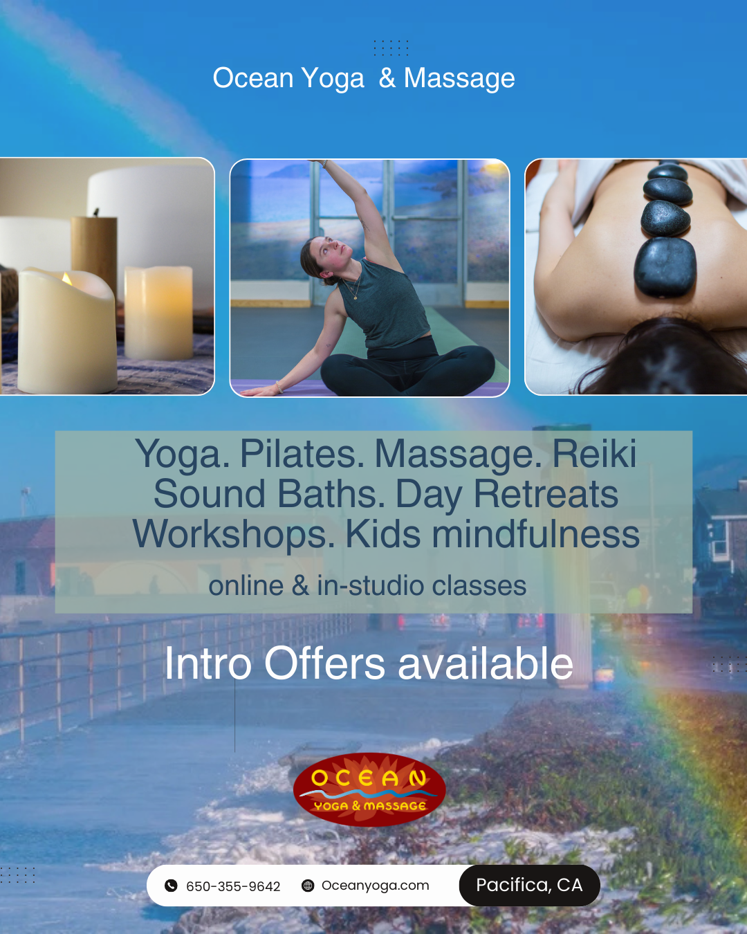 Ocean Yoga Facebook ad