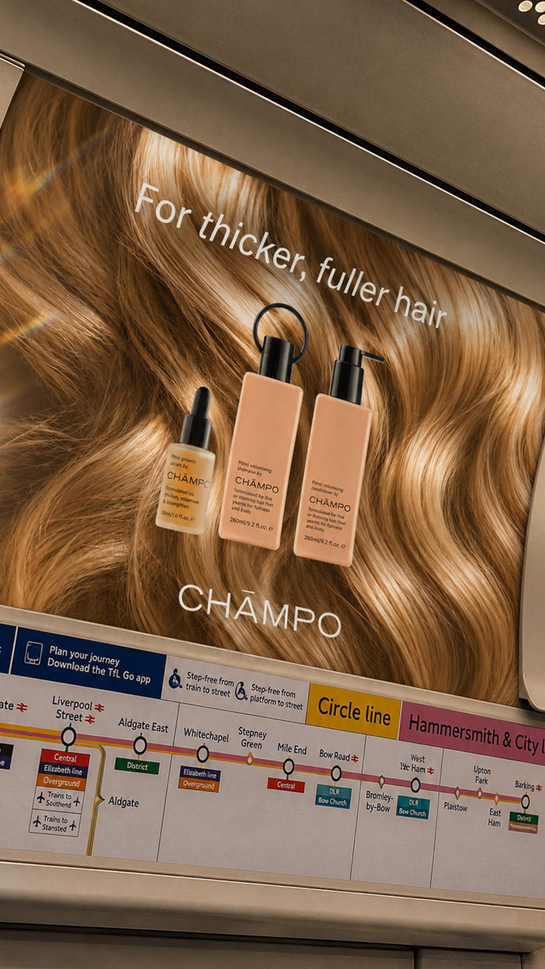 Chāmpo Haircare Facebook ad