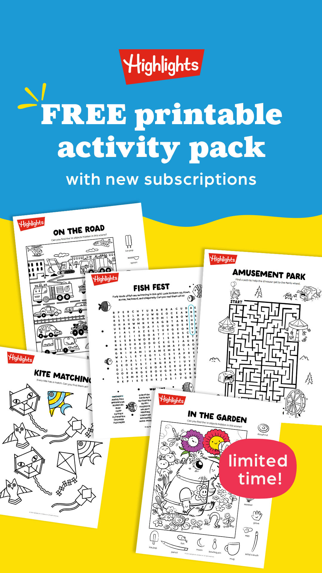 Highlights for Children Facebook ad