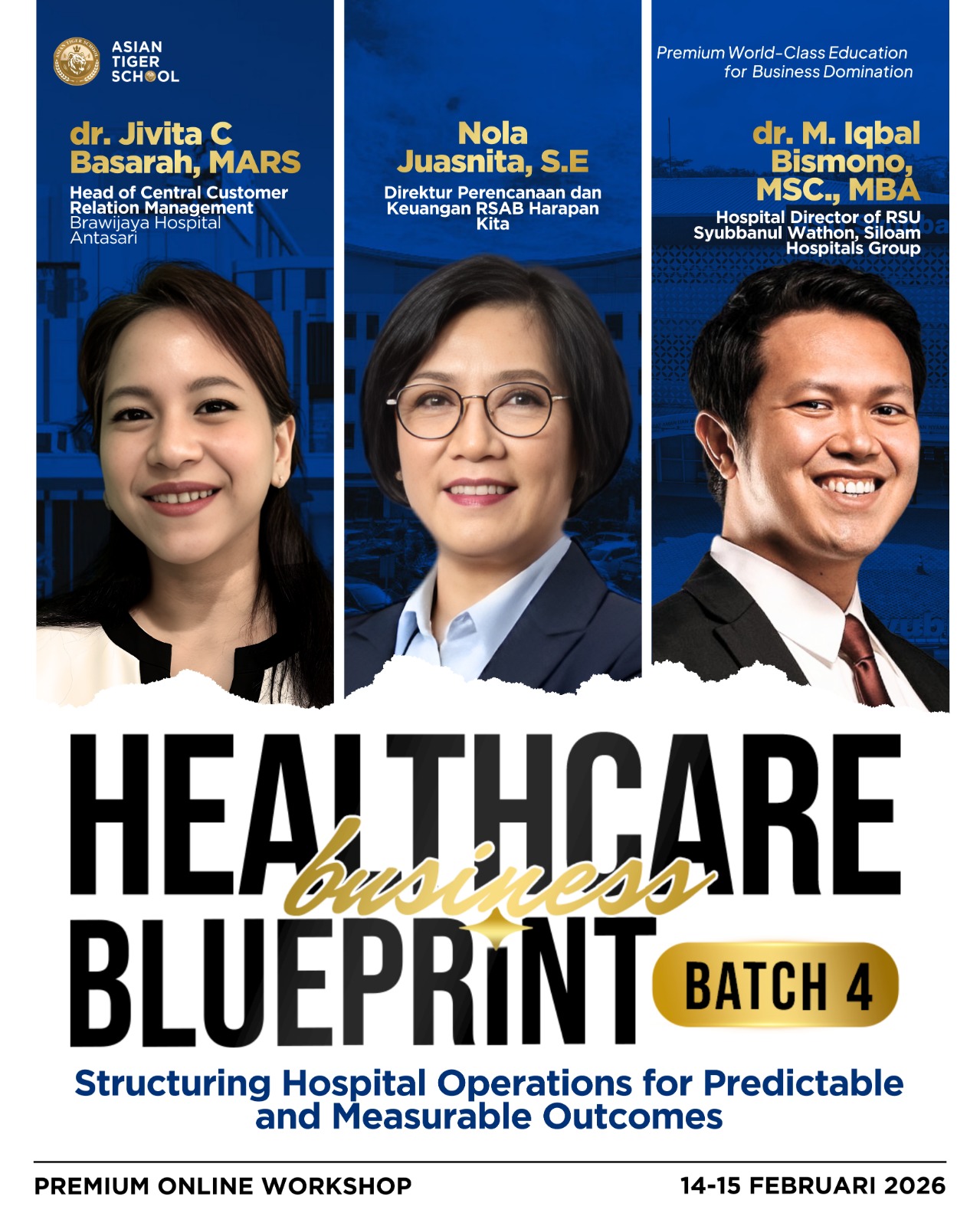 Asian Tiger School Facebook ad: Pelajari Sekarang di Healthcare Blueprint