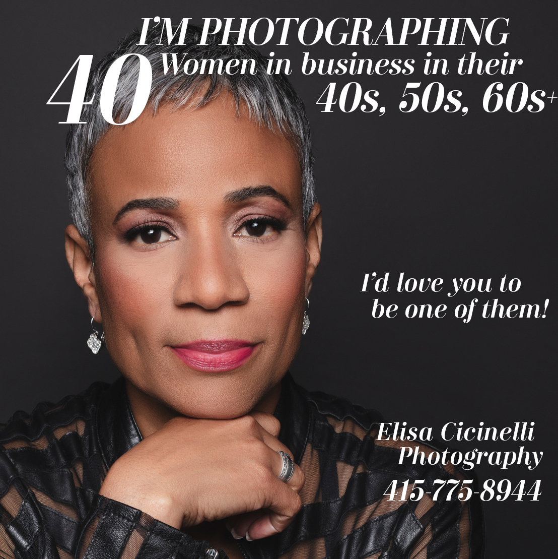 Elisa Cicinelli Photography Facebook ad from Mar 24, 2026