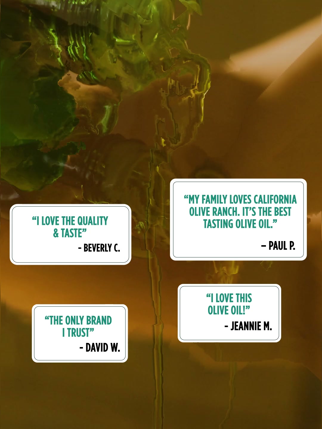 California Olive Ranch Facebook ad: Taste the difference of our EVOO