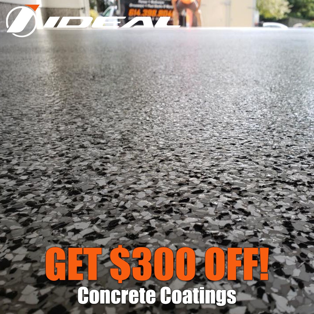 Ideal Floor Coatings Facebook ad from Oct 8, 2025