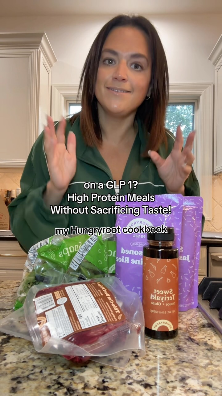 Hungryroot Facebook ad: Eating right on a GLP 1 doesn’t have…