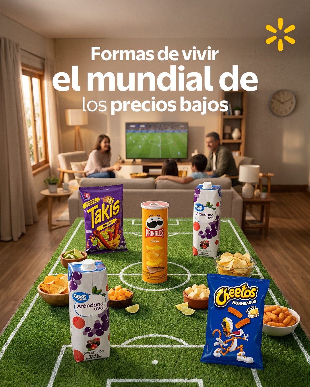 Walmart El Salvador Facebook ad: El Mundial de los precios bajos se vive…