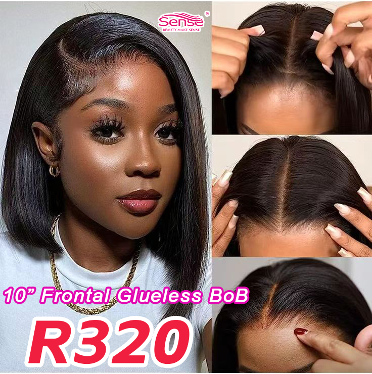 Louis Human Hair Facebook ad: 10inch frontal bob r320