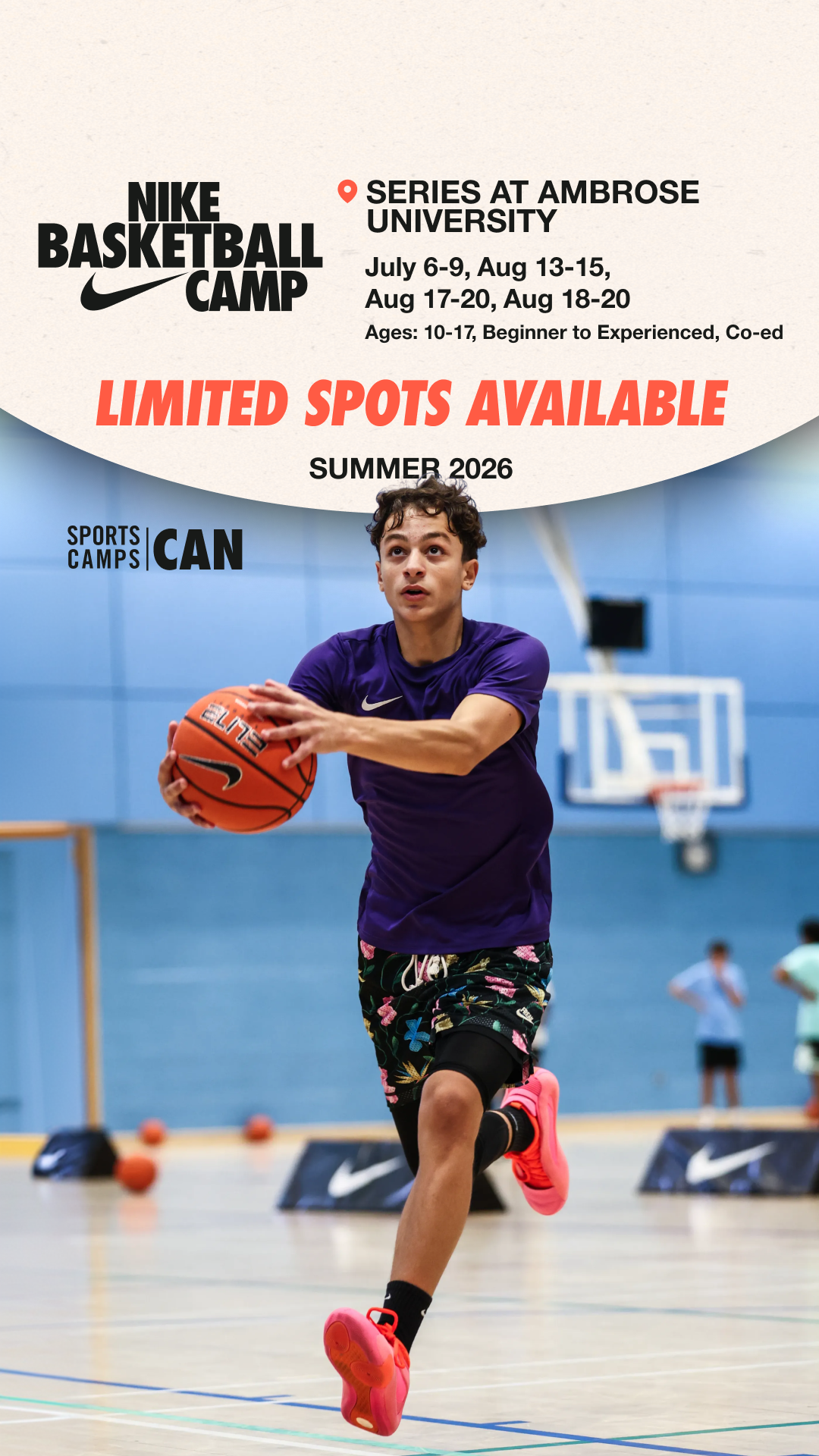 Nike Sports Camps Canada Facebook ad