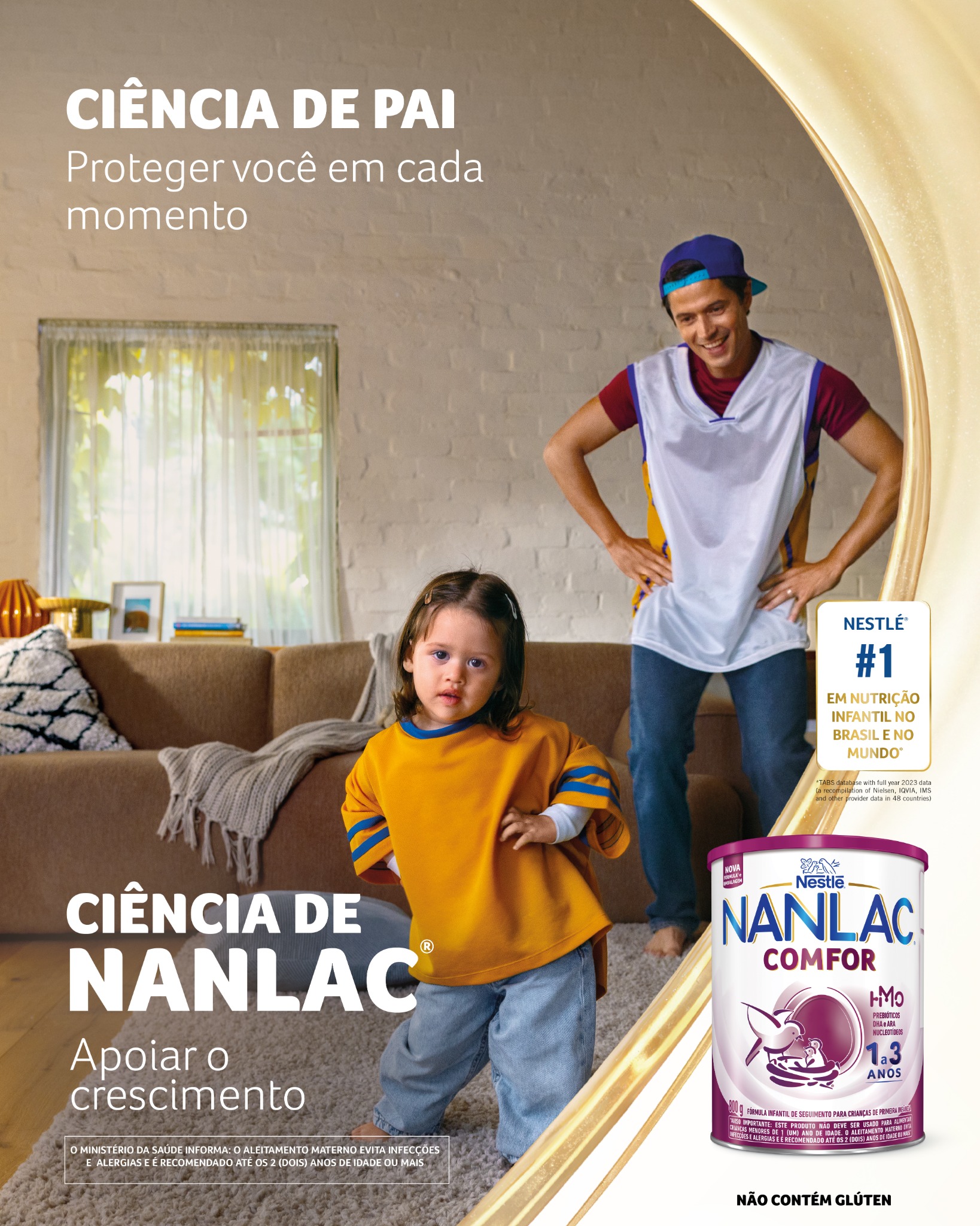 Nanlac Facebook ad: Conforto em cada passo