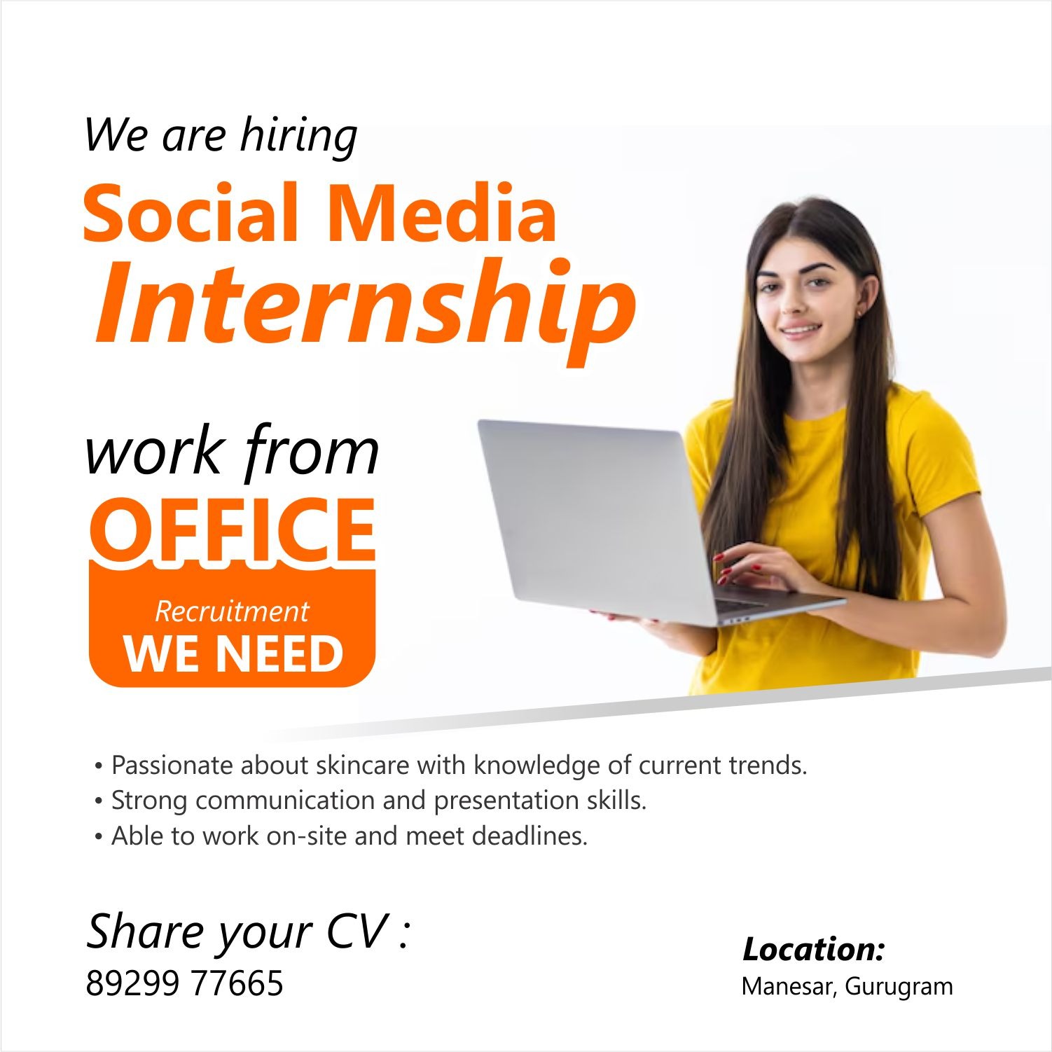 Lord's Cares Facebook ad: We’re hiring a Social Media Intern for our…