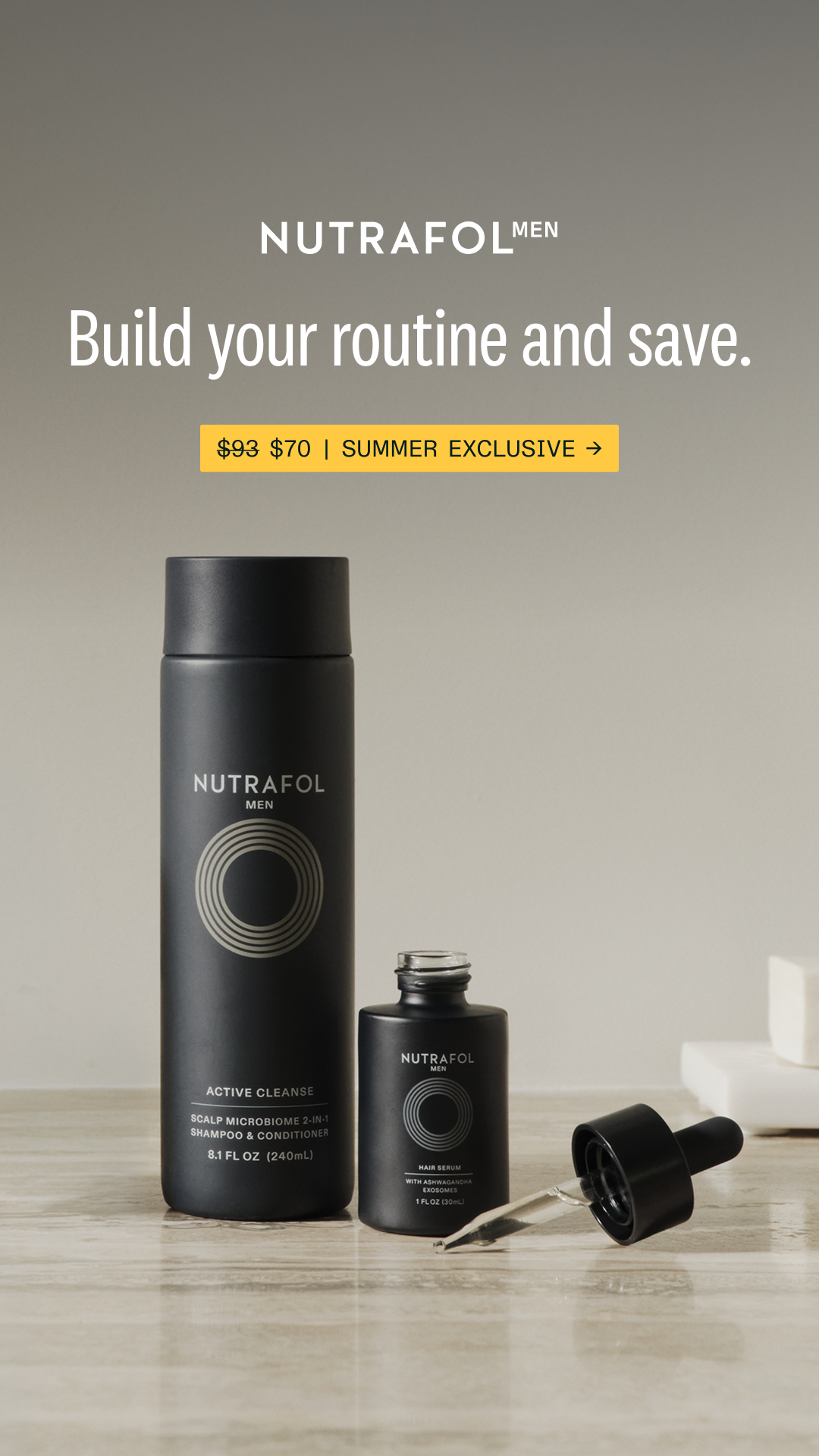 Nutrafol Men Facebook ad