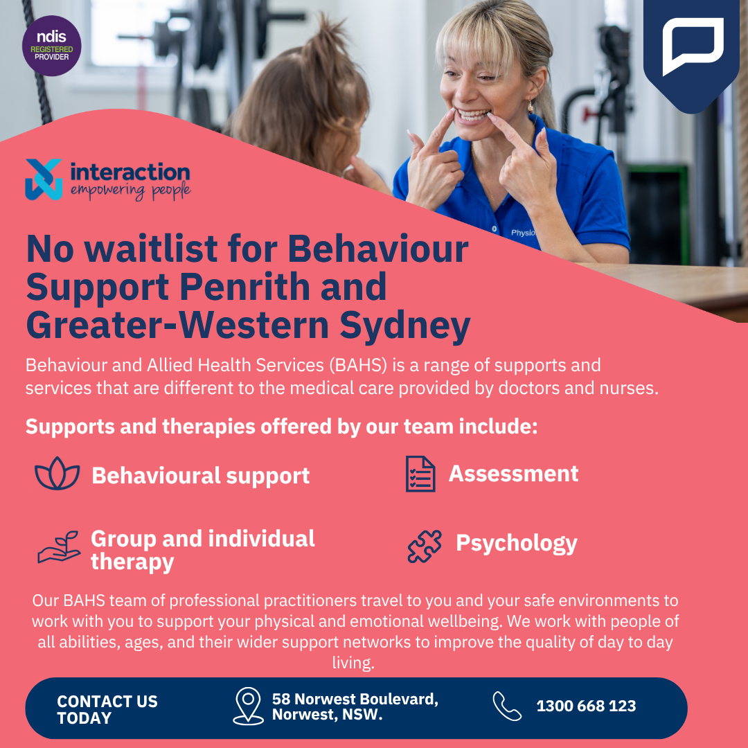 Interaction Disability Services Facebook ad