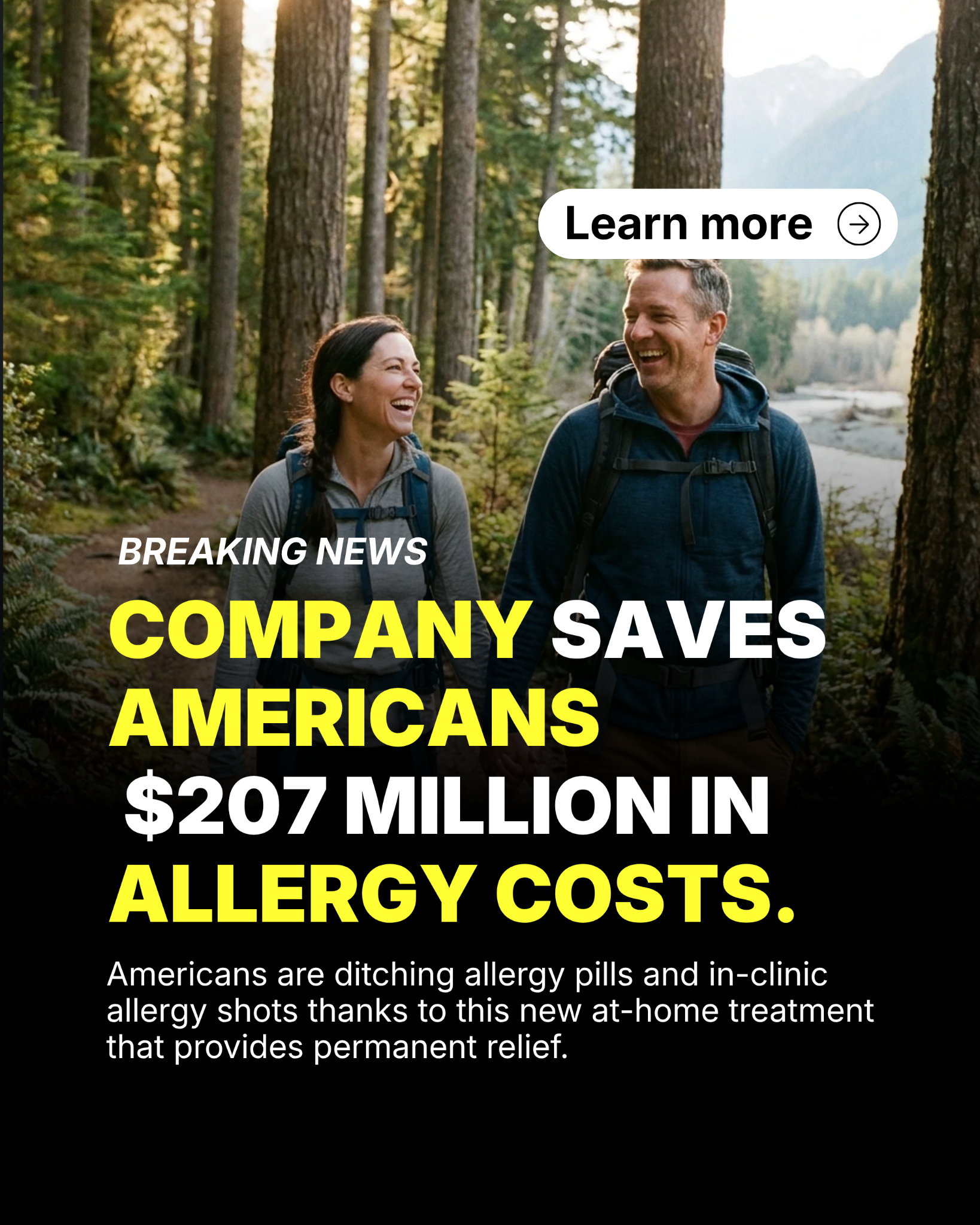Curex Allergy Facebook ad