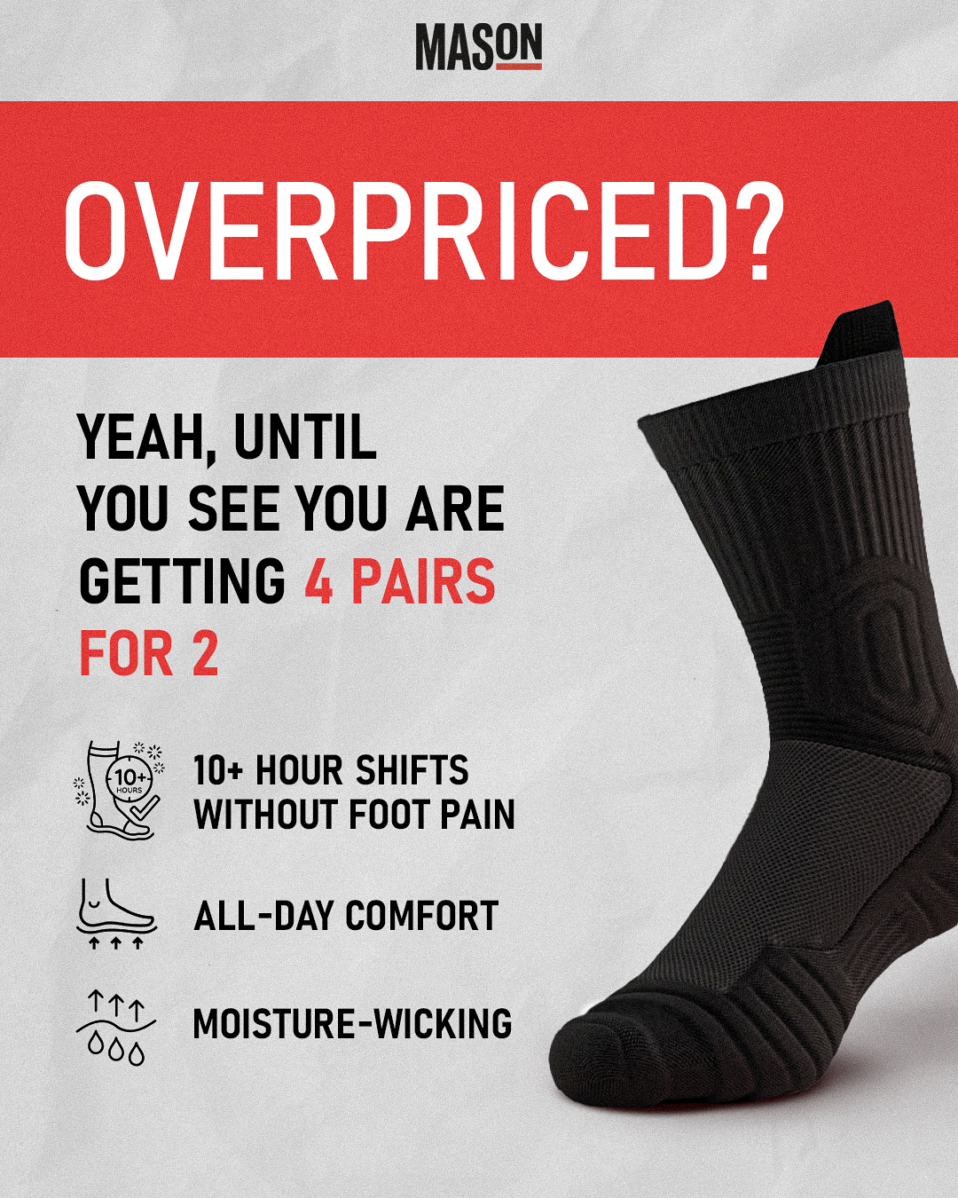 Mason Gear Facebook ad: Limited-time offer