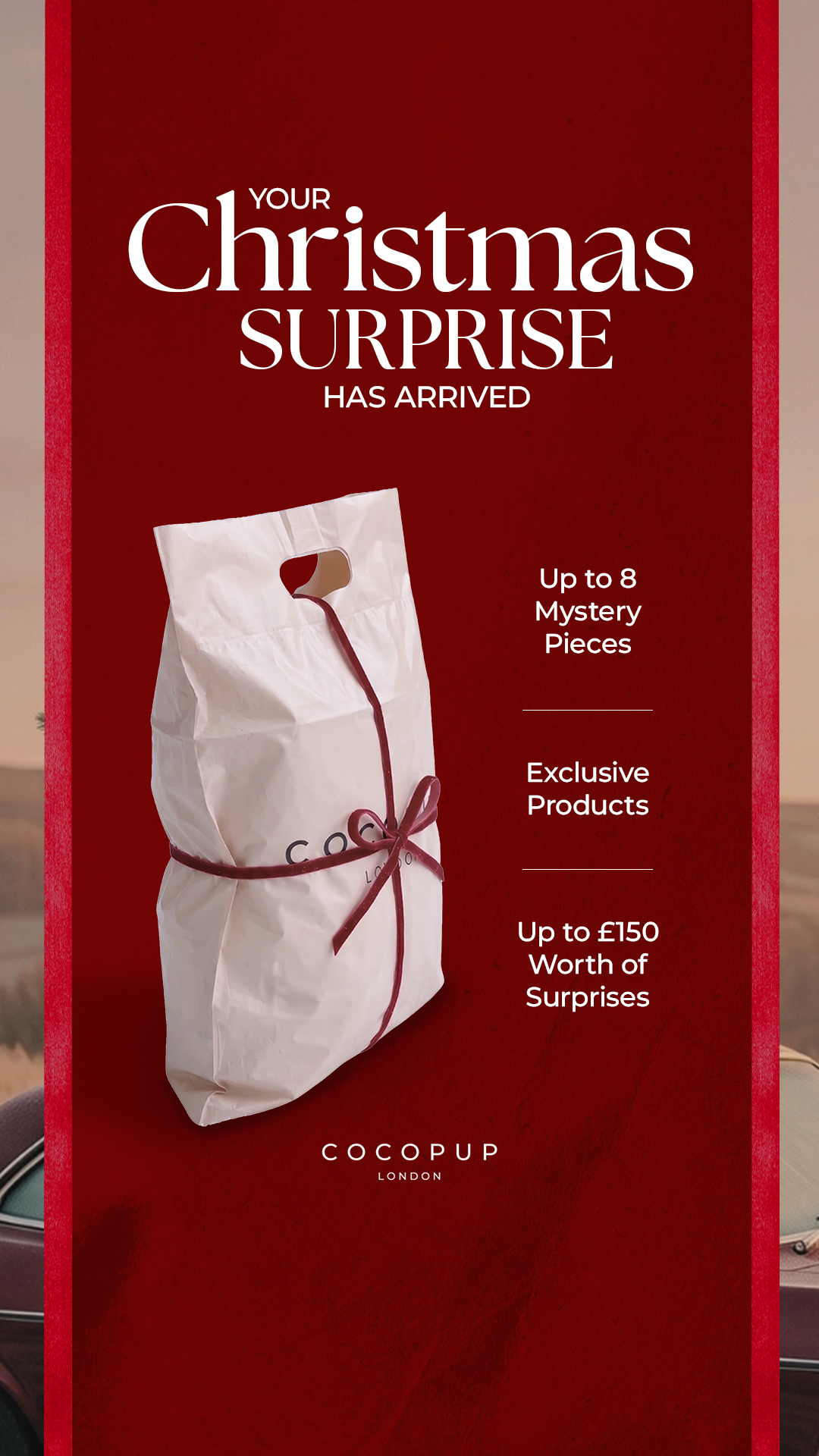 Cocopupuk Facebook ad: Your Pup's Secret Santa