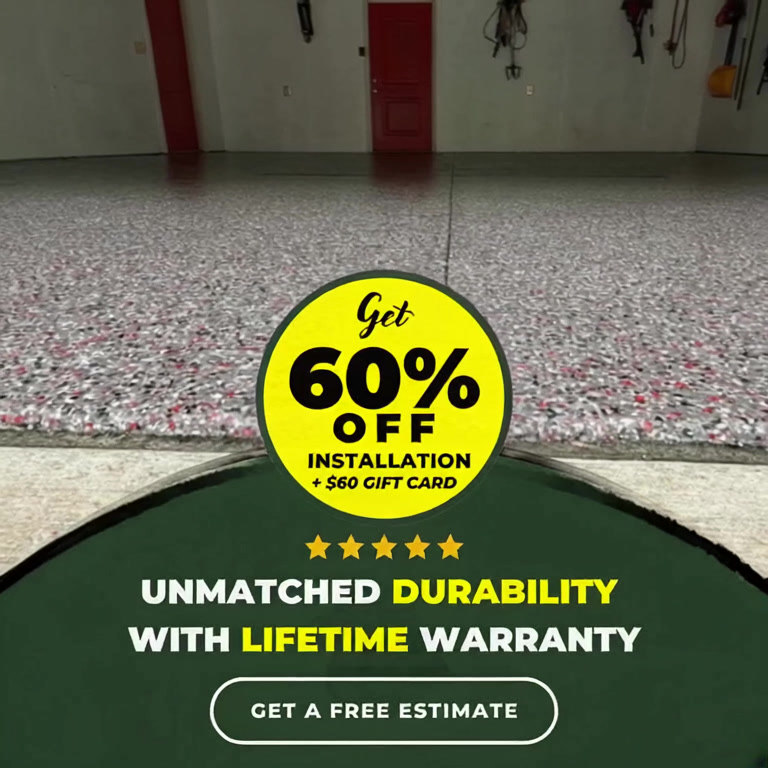 NINJA Concrete Coatings Facebook ad: ๐ฒ๐ฌ% ๐ข๐๐ ๐๐ป๐๐๐ฎ๐น๐น๐ฎ๐๐ถ๐ผ๐ป + $๐ฒ๐ฌ ๐๐๐๐งโฆ