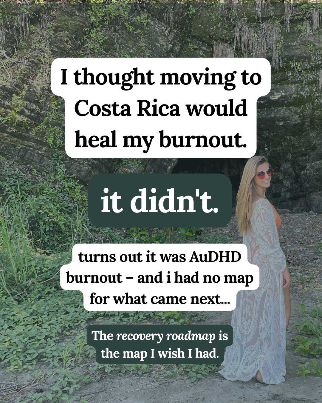 Audhd Burnout Recovery Facebook ad: You Can't Outrun AuDHD Burnout