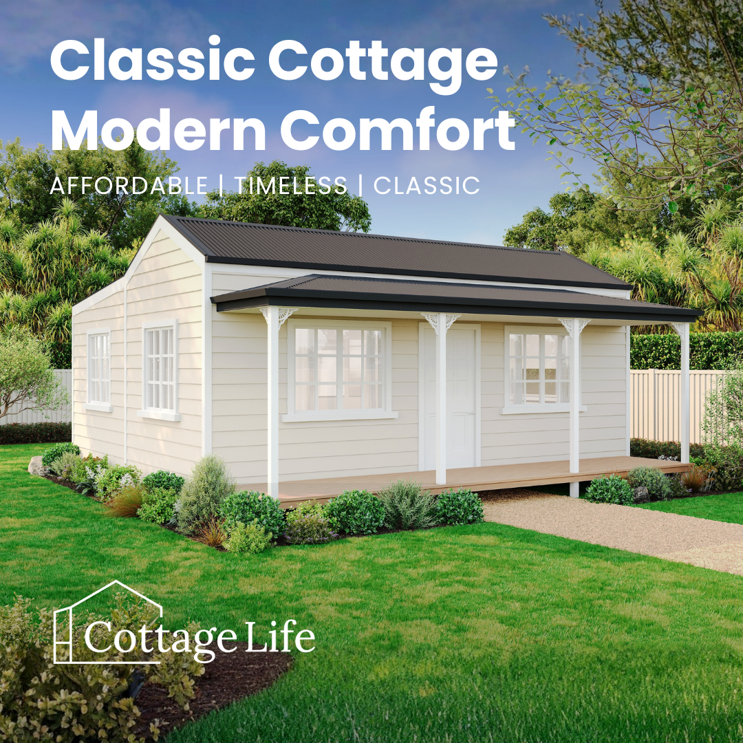 Cottage Life Facebook ad: Classic Cottages Built for Kiwi Living.