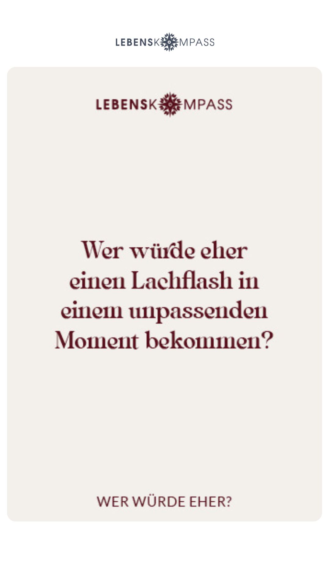 Lebenskompass Facebook ad