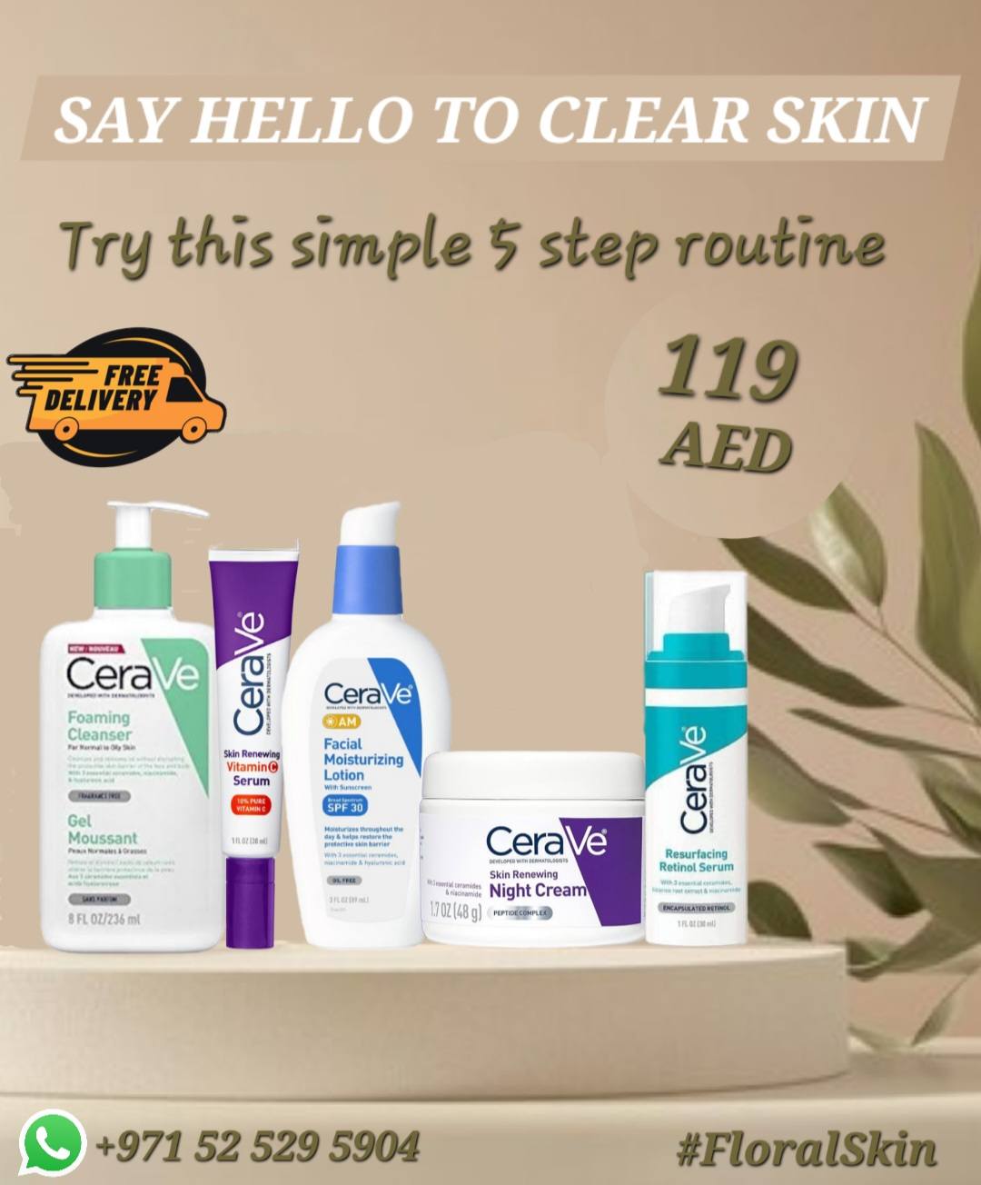 Floral Skin Facebook ad