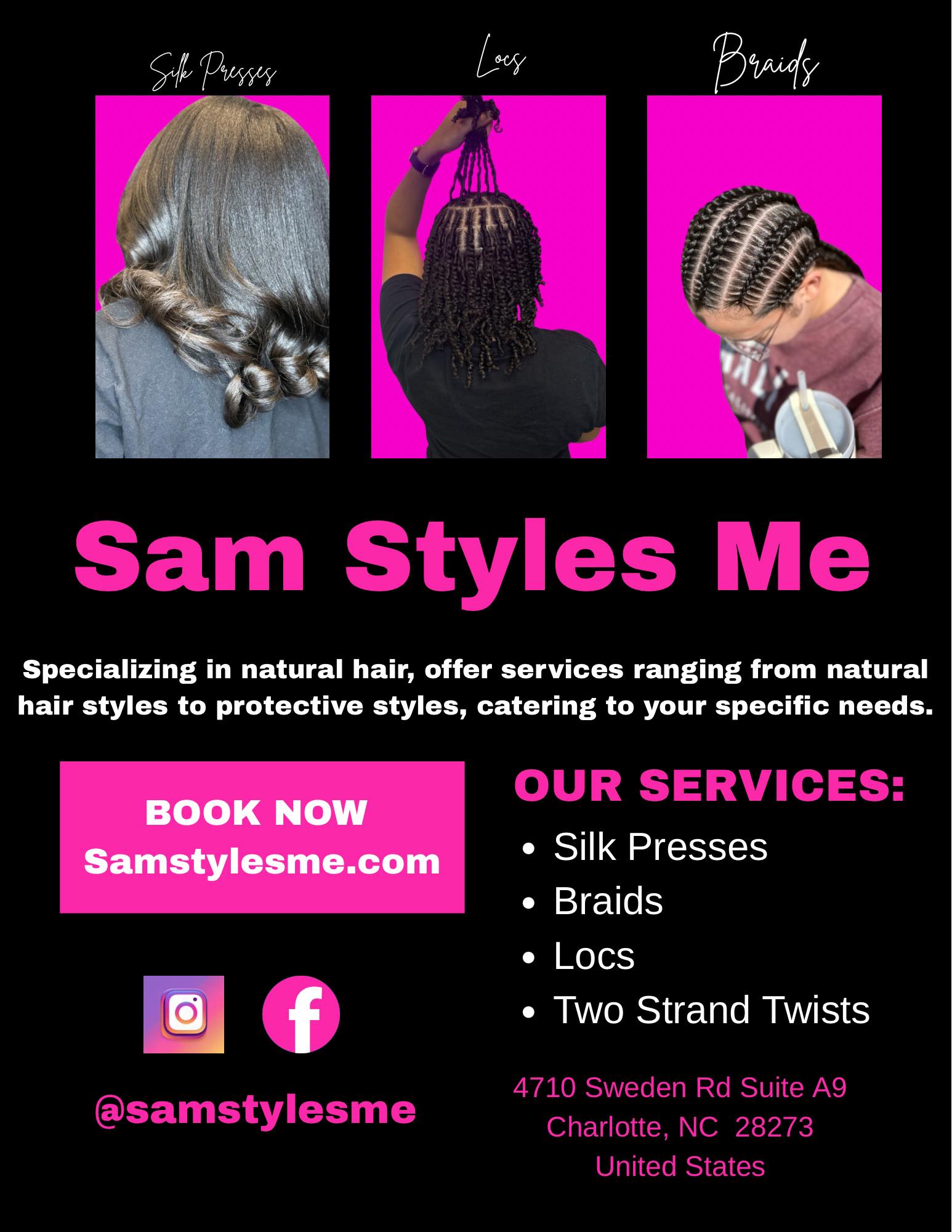 Sam Styles Me Facebook ad