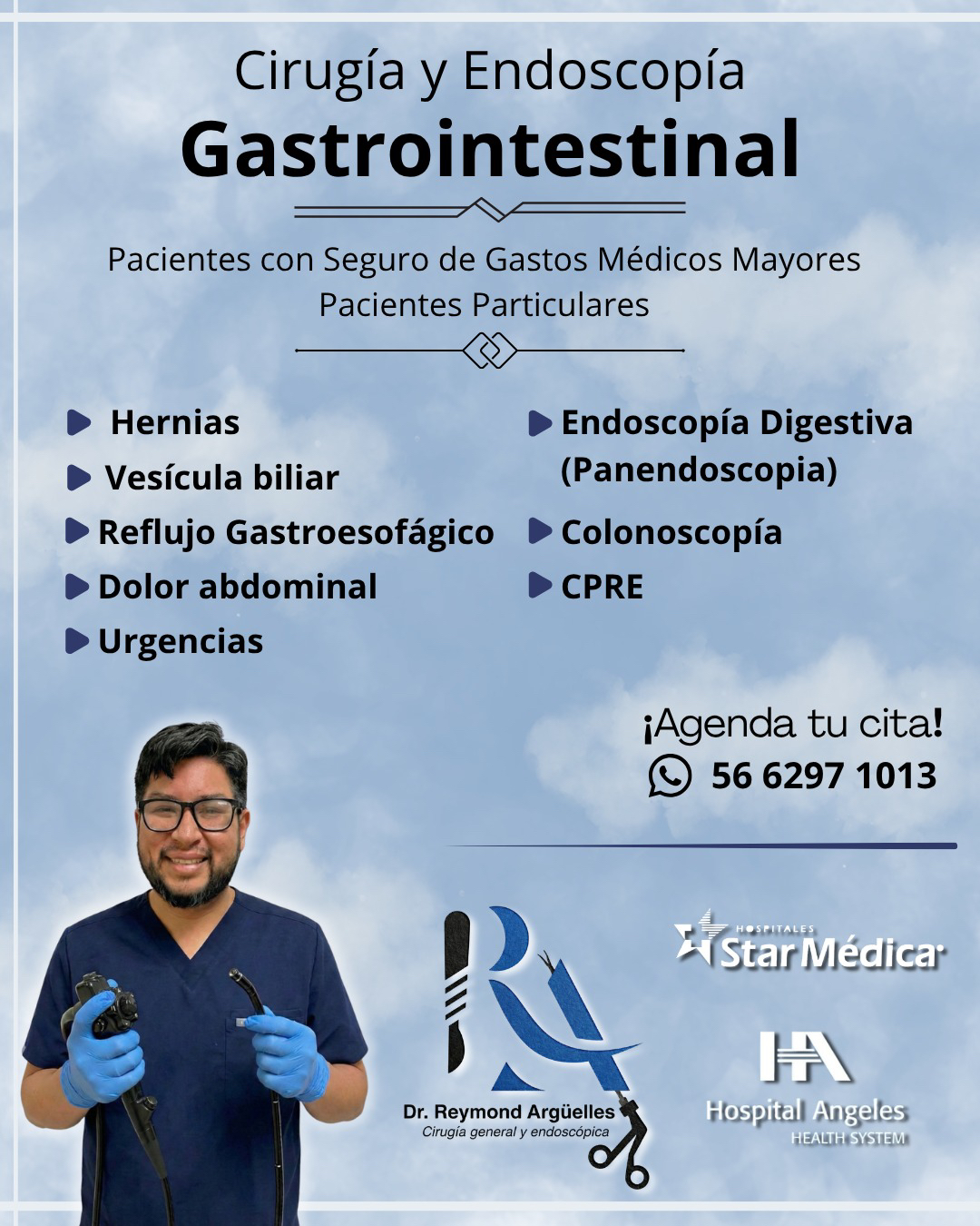 Dr. Reymond Argüelles Facebook ad: ¿Molestias como reflujo, dolor abdominal o problemas de…