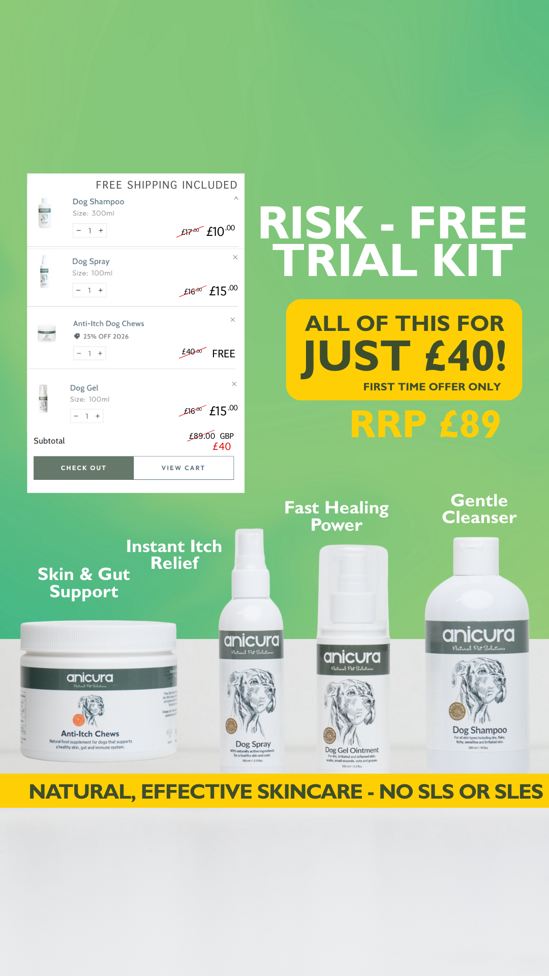Anicura Natural Pet Solutions Facebook ad
