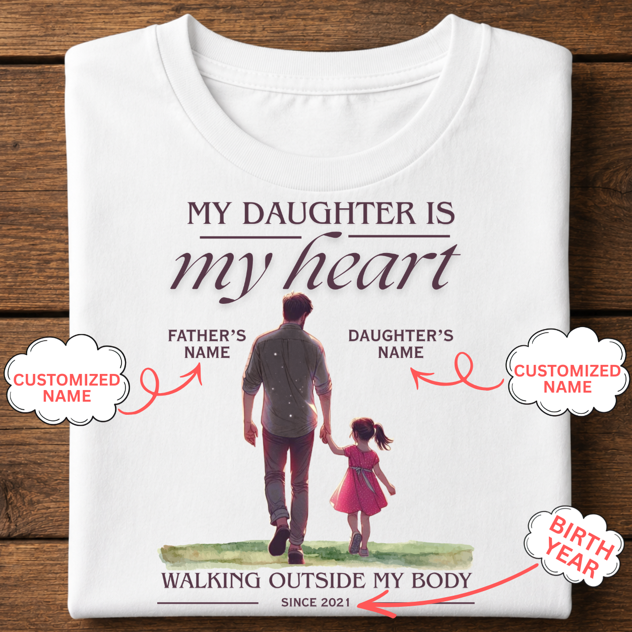 The Veloura Facebook ad: Customized Premium T-shirt