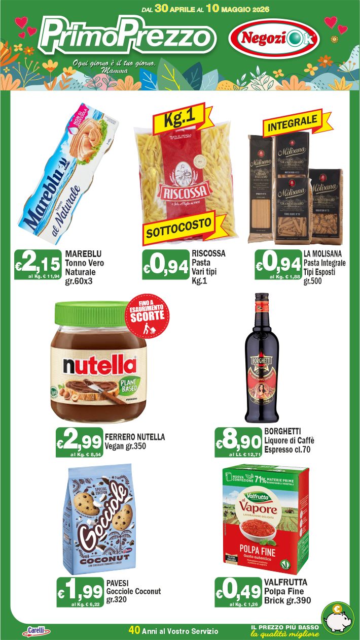 PrimoPrezzo - NegoziOk Facebook ad