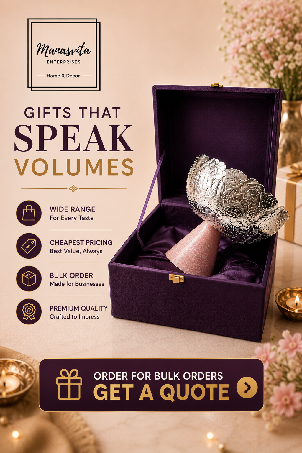 manasvitaenterprises Facebook ad from Jul 24, 2026