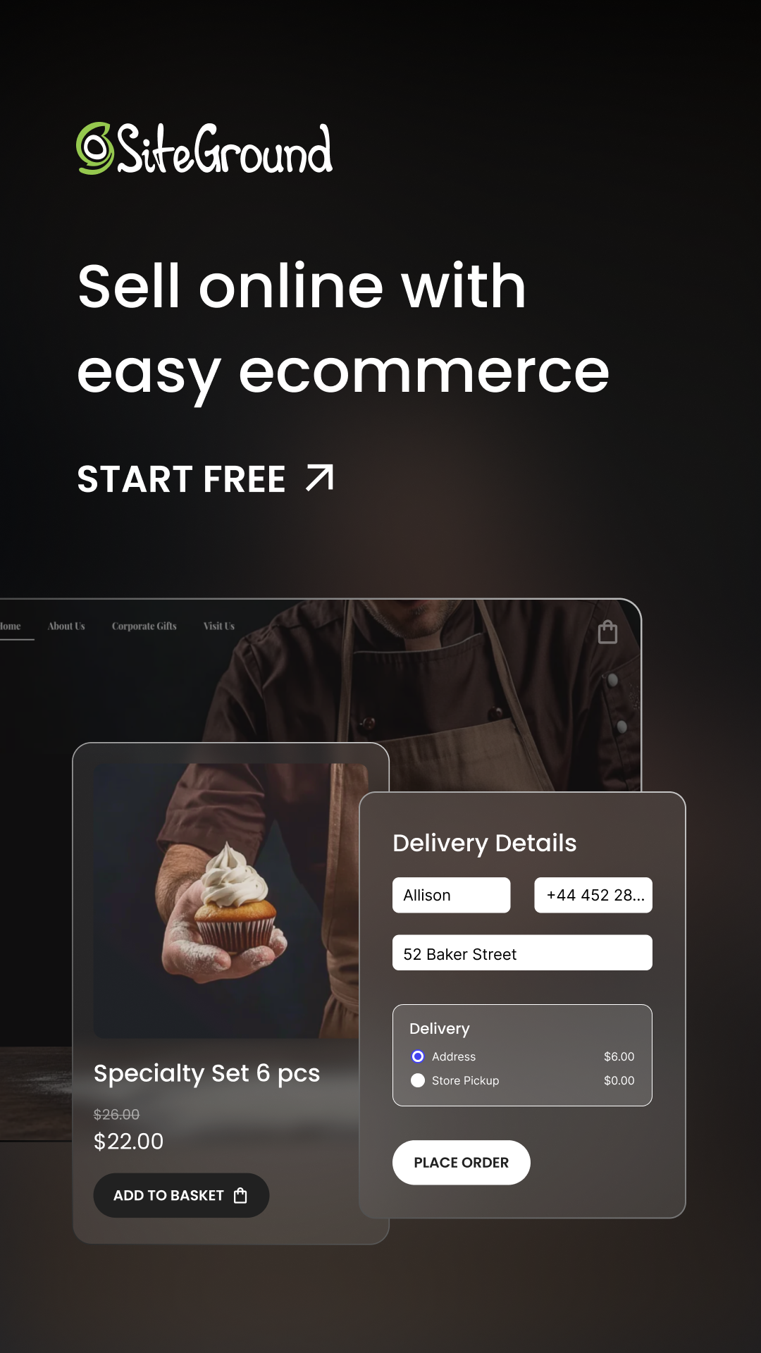 SiteGround Facebook ad