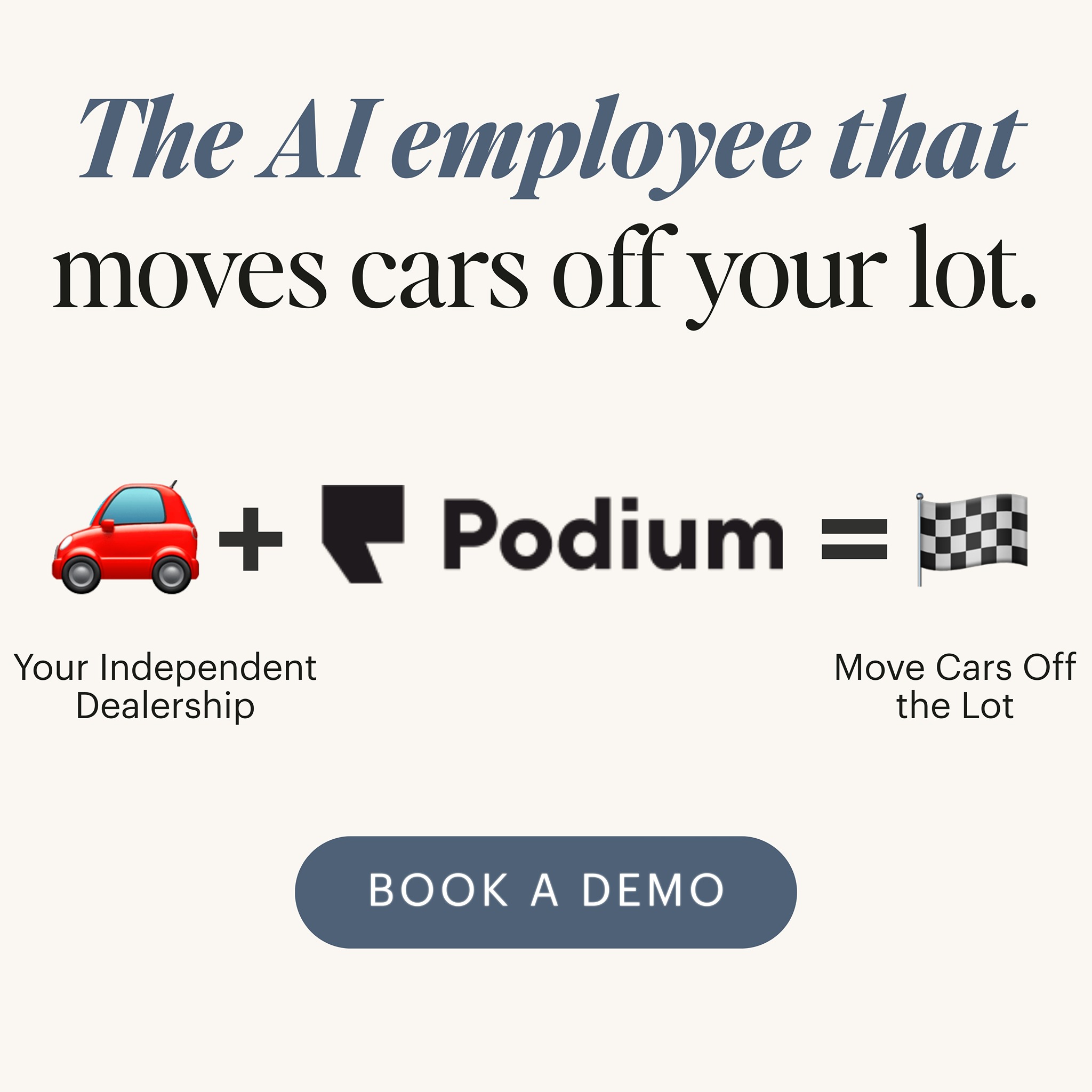Podium Facebook ad