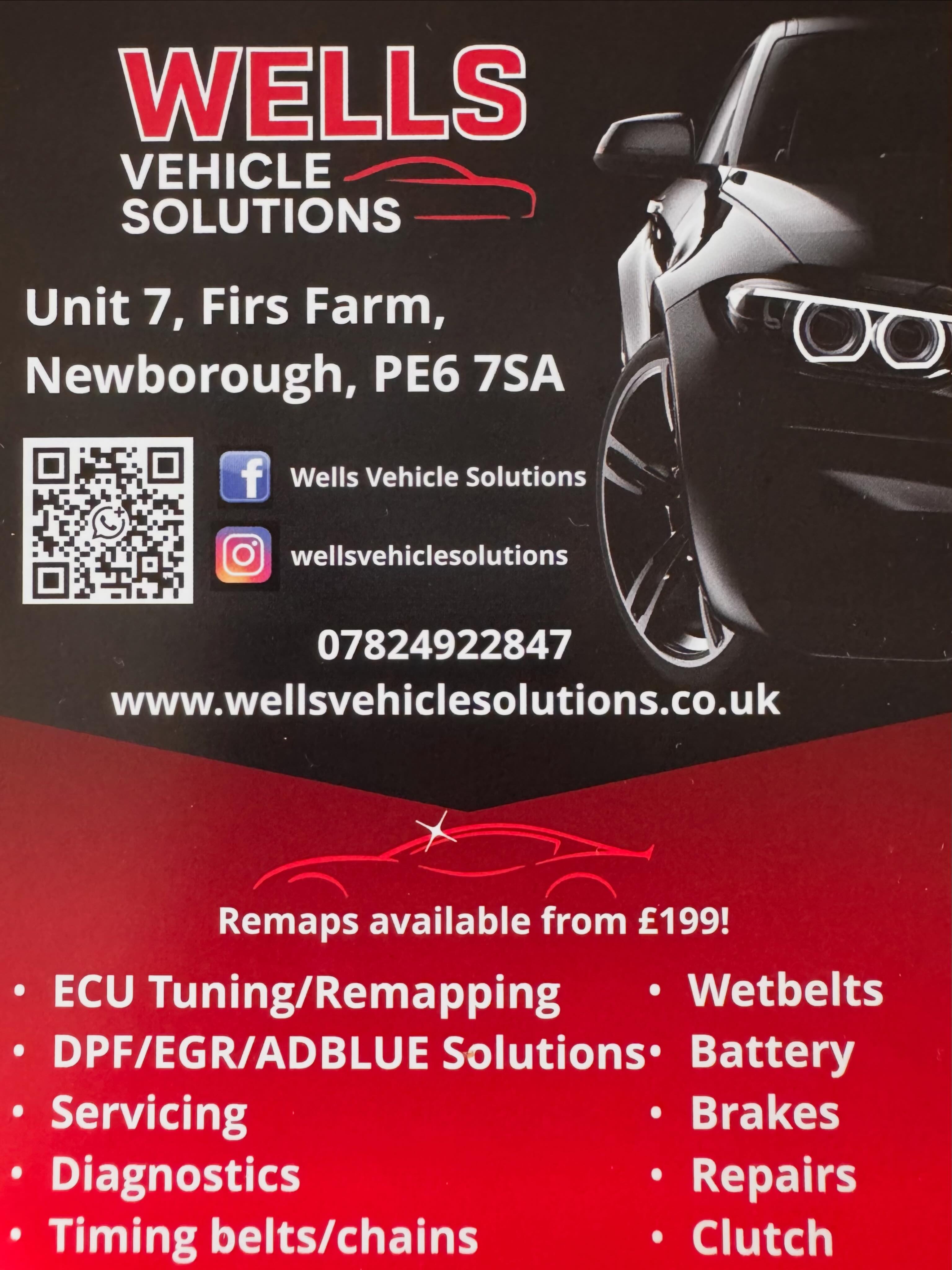Wells Vehicle Solutions Ltd Facebook ad: WELLS VEHICLE SOLUTIONS LTD