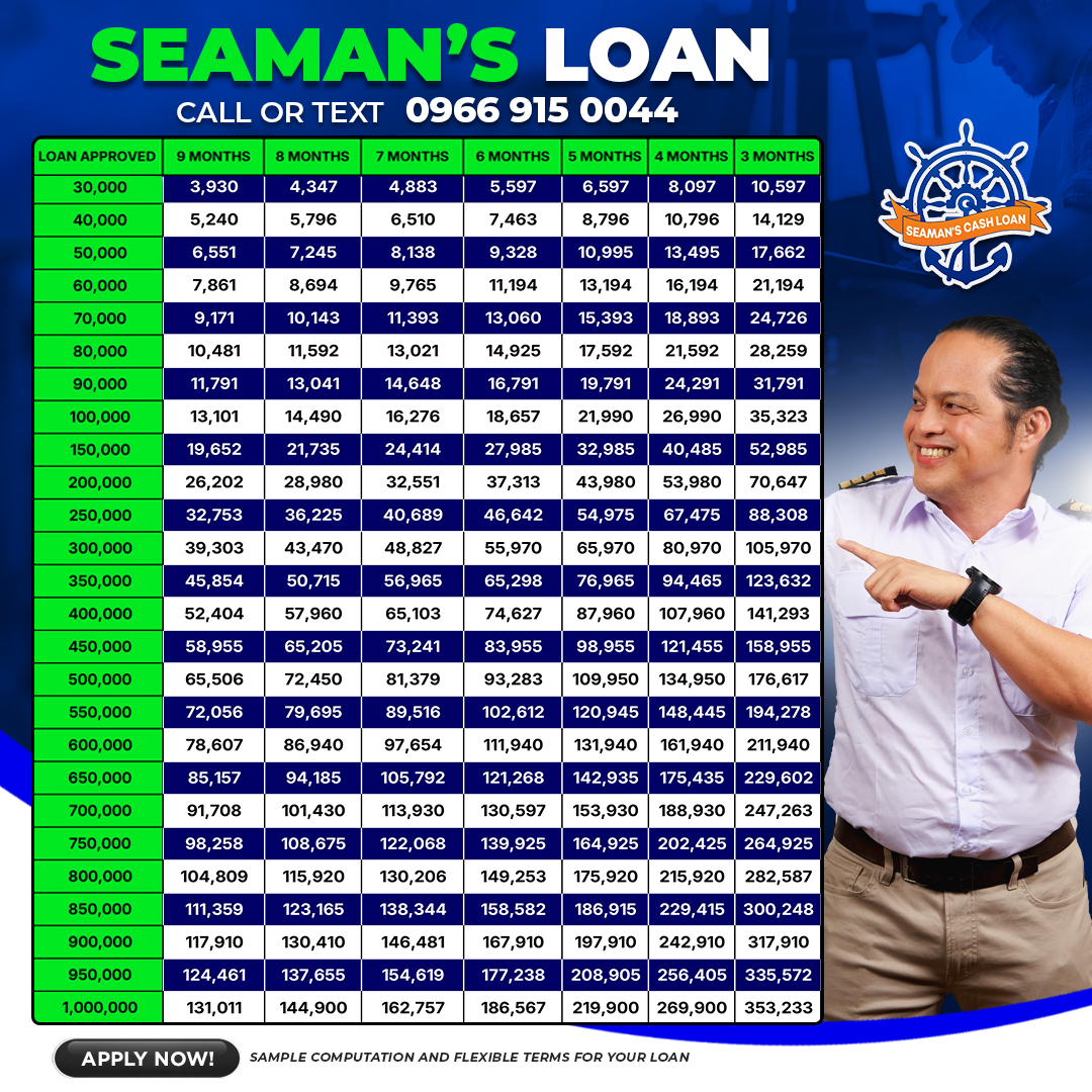 Seaman's Cash Loan Facebook ad