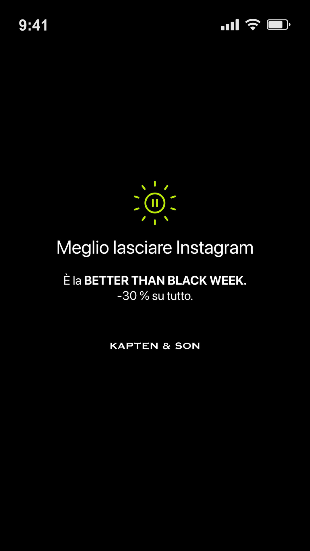 KAPTEN & SON Facebook ad