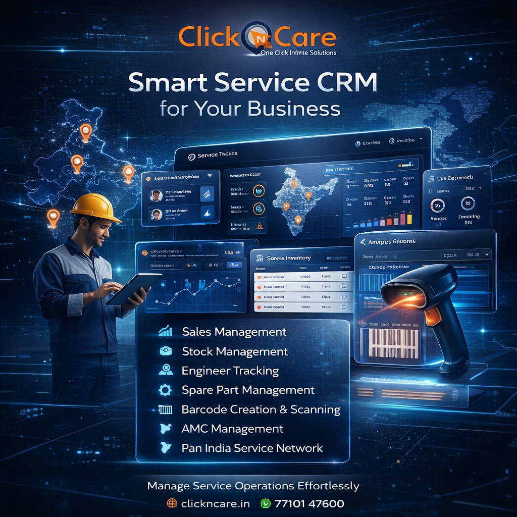 Clickncare Facebook ad: Managing service operations manually can slow down your…