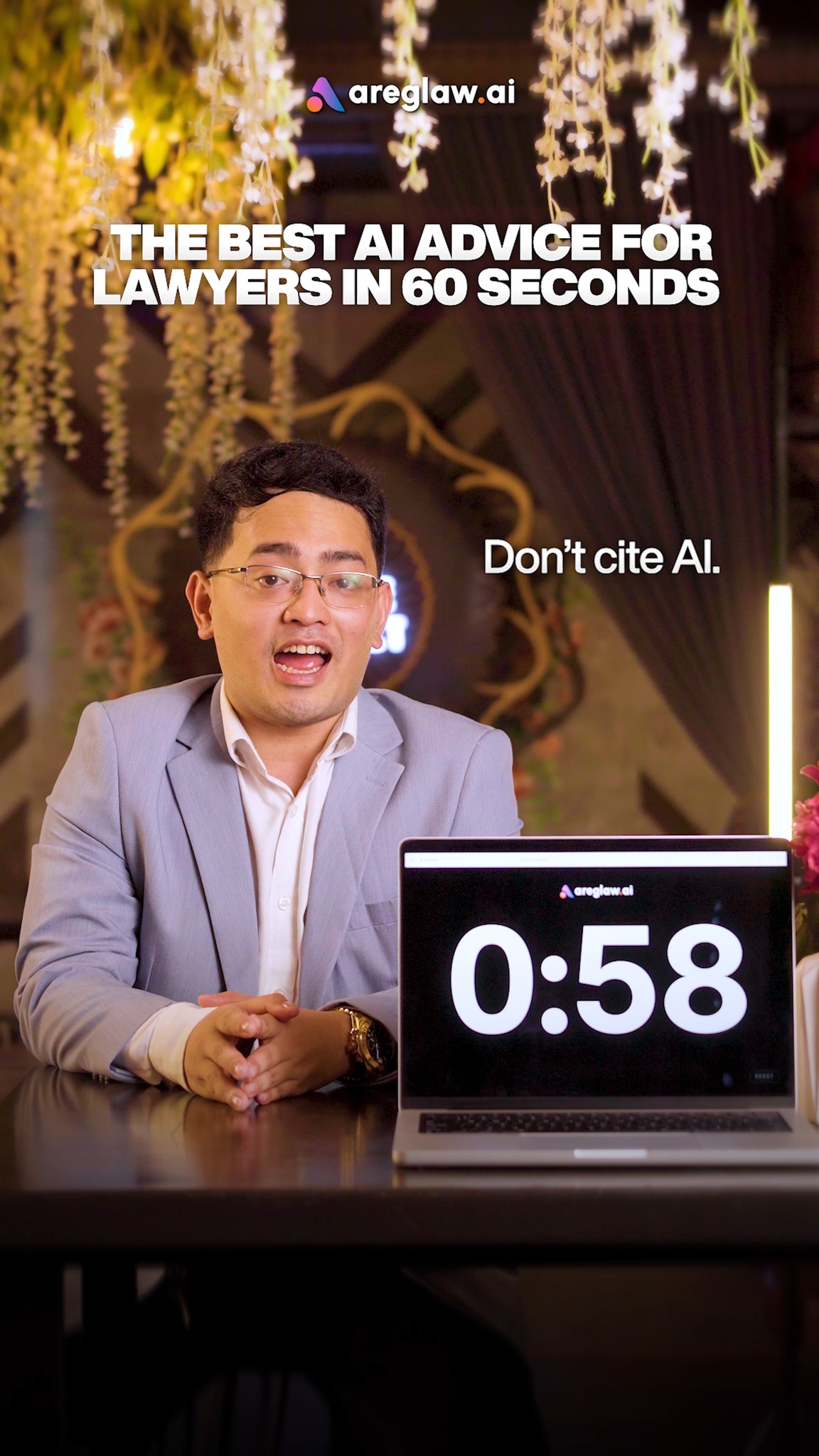 areglaw.ai Facebook ad: AI-powered Legal Platform