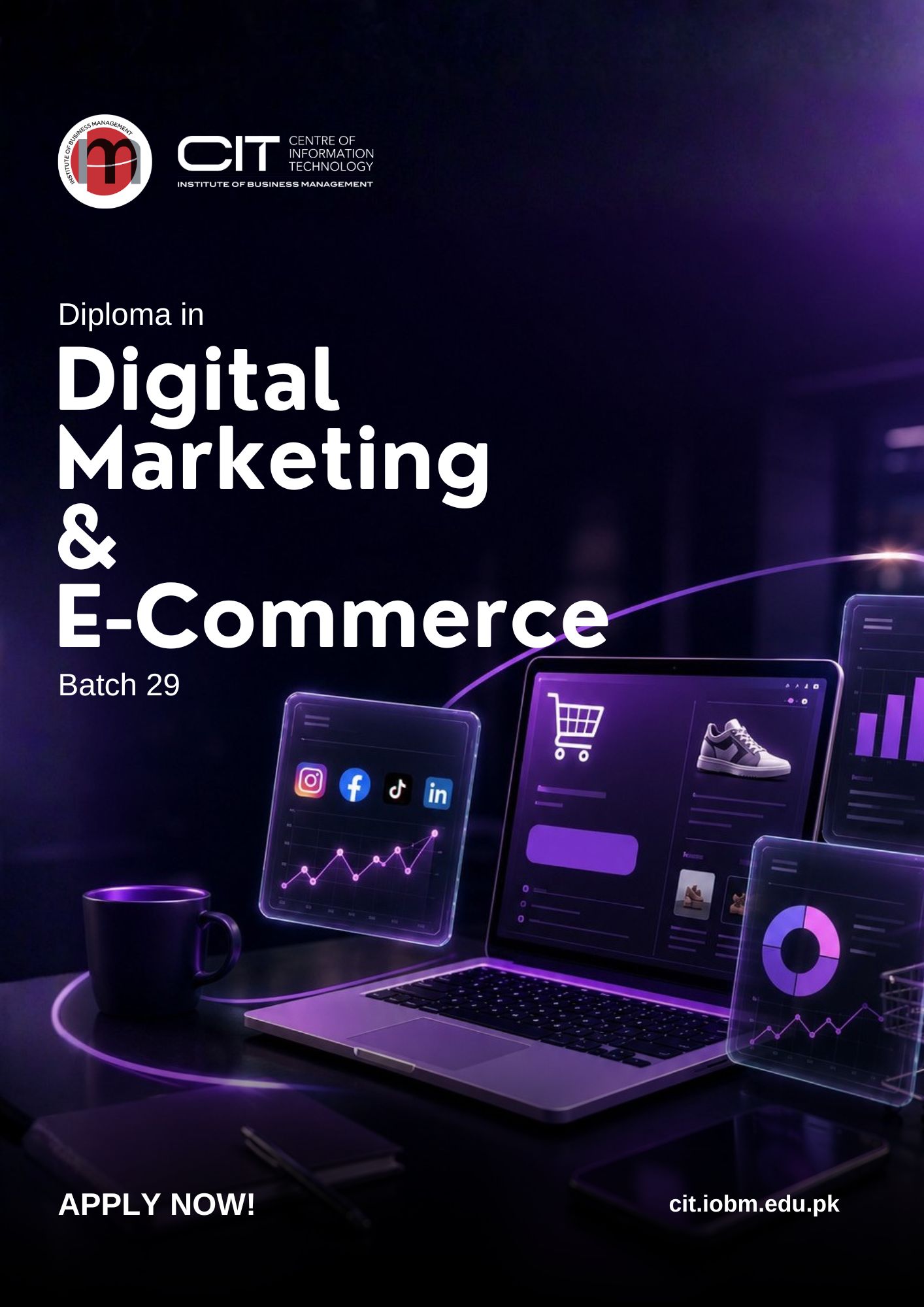 Center of Information and Technology Facebook ad: Diploma in Digital Marketing & E-Commerce - Batch 29