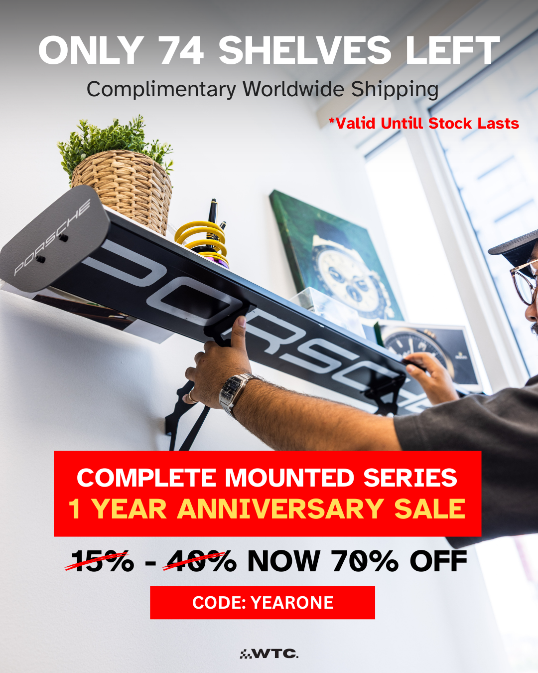Watch The Car Facebook ad: ANNIVERSARY SALE, FINAL LAP | UP TO 70% OFF
