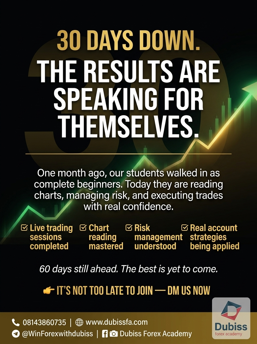 Dubiss FOREX Academy Facebook ad: 30 Days Ago, They Knew Nothing About Trading.