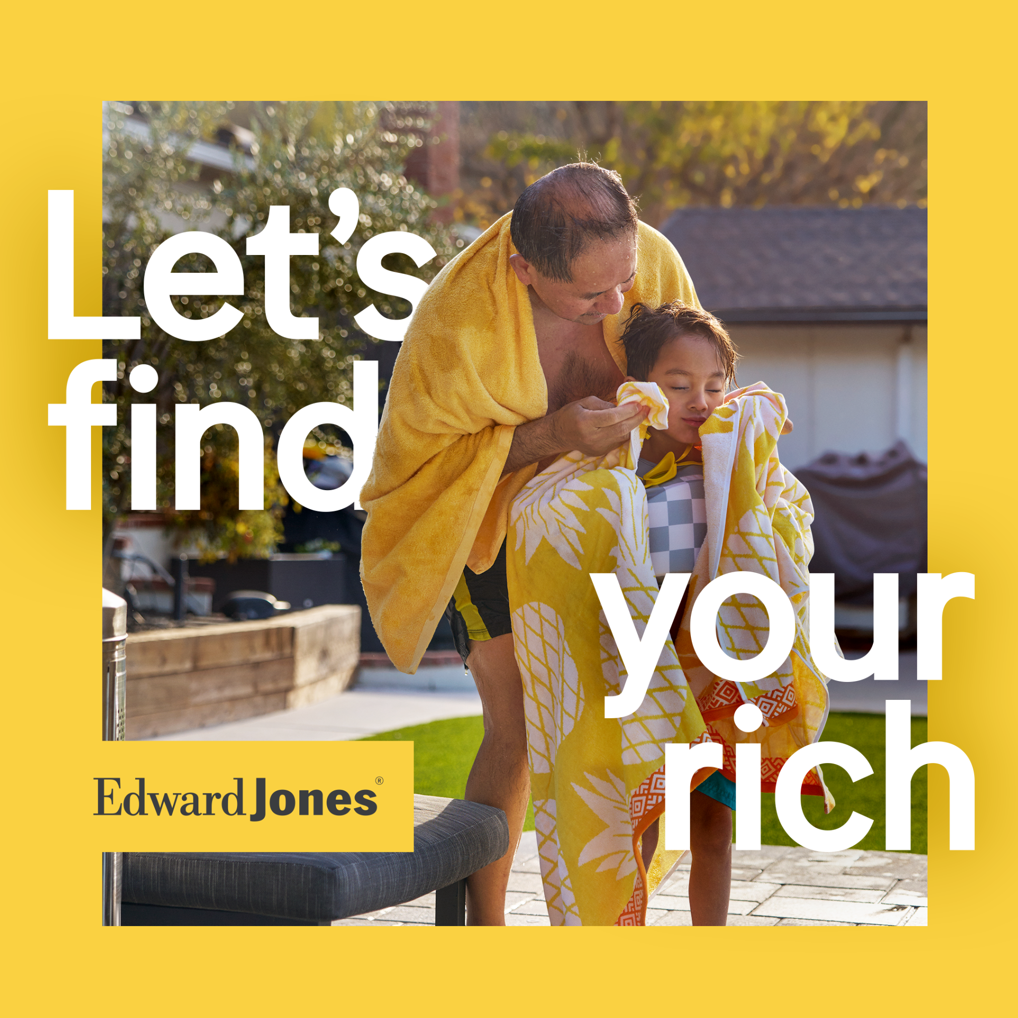 Edward Jones Facebook ad: Rich = living life your way