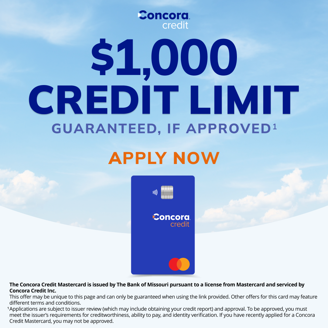 Concora Credit Facebook ad: A Card That Puts You In Charge