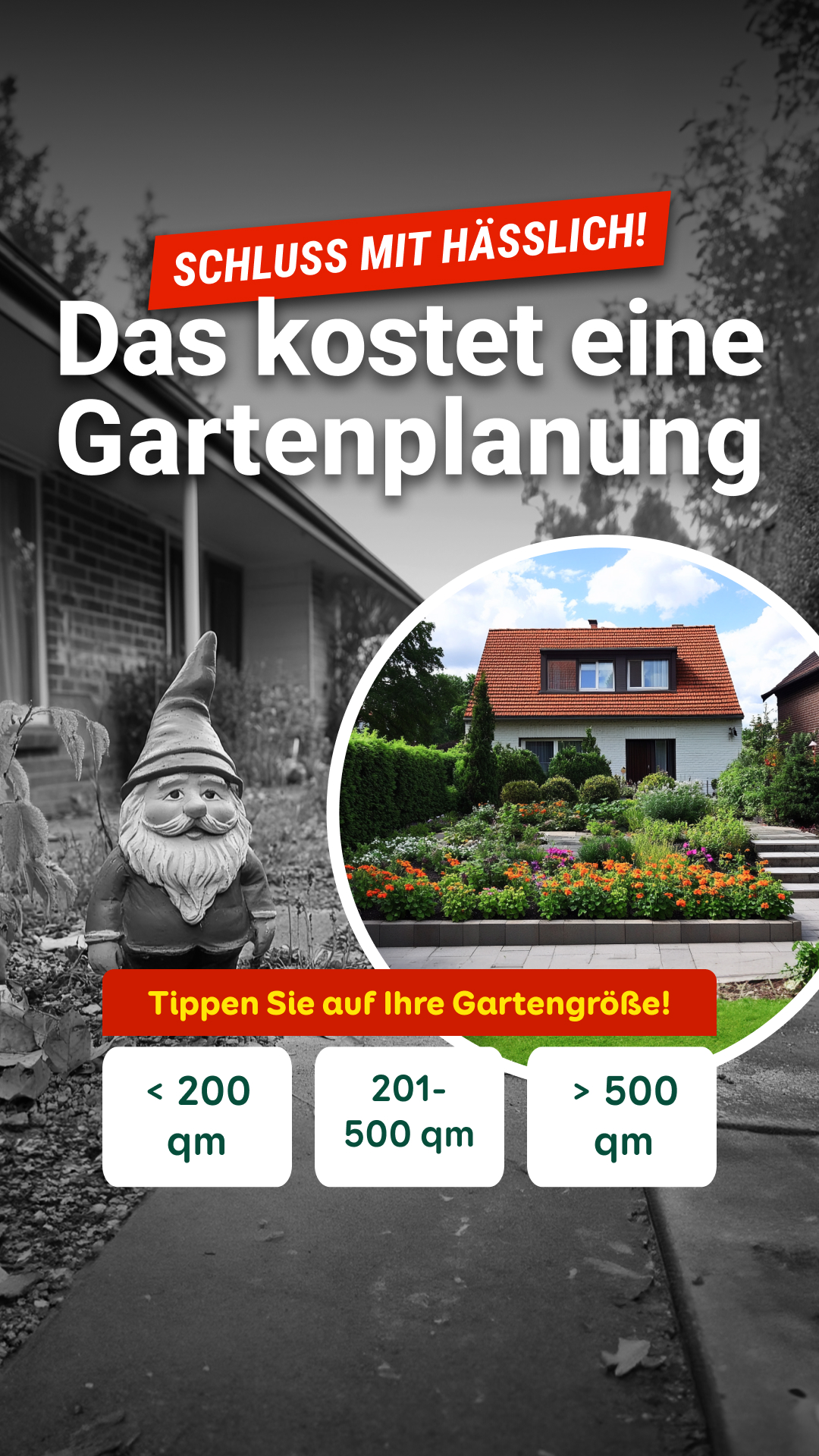 Aroundhome - Garten- & Landschaftsbau Facebook ad from Jan 14, 2026