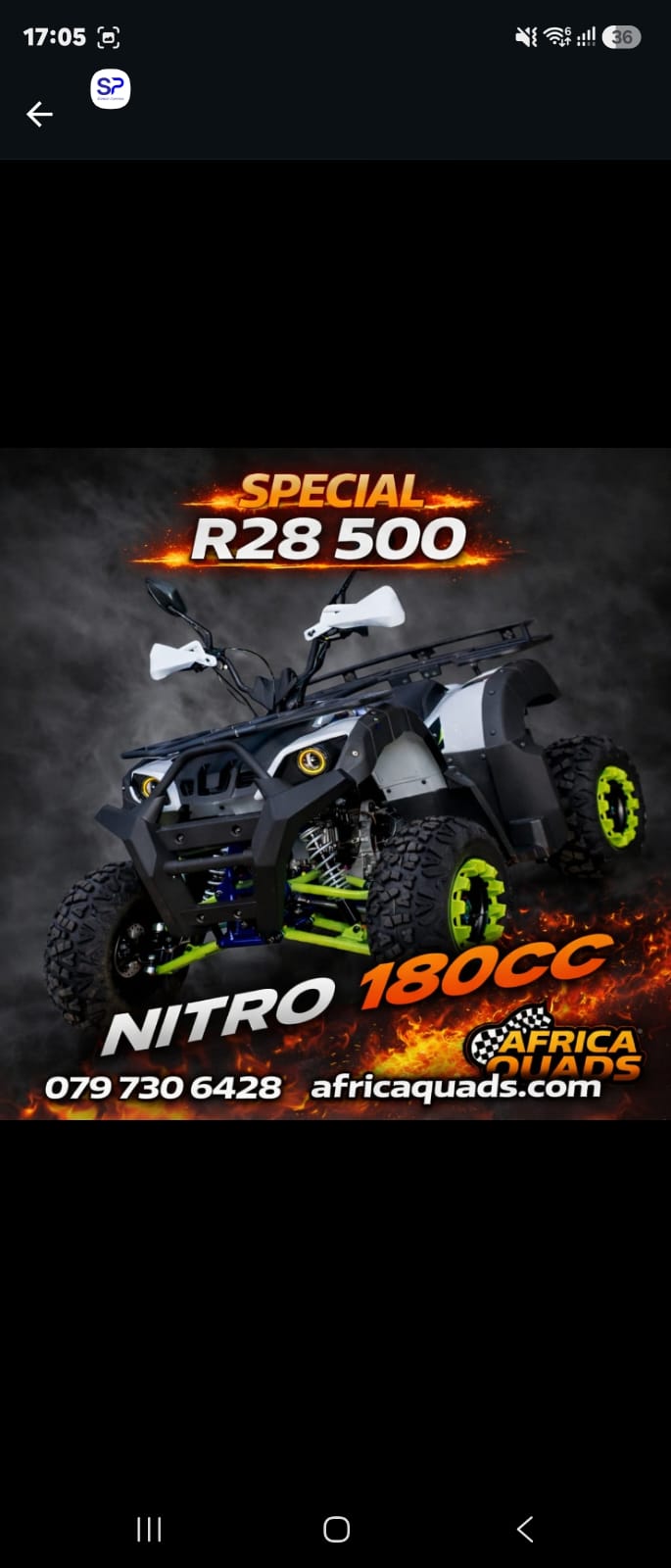 Africa Quads Facebook ad from Aug 8, 2026