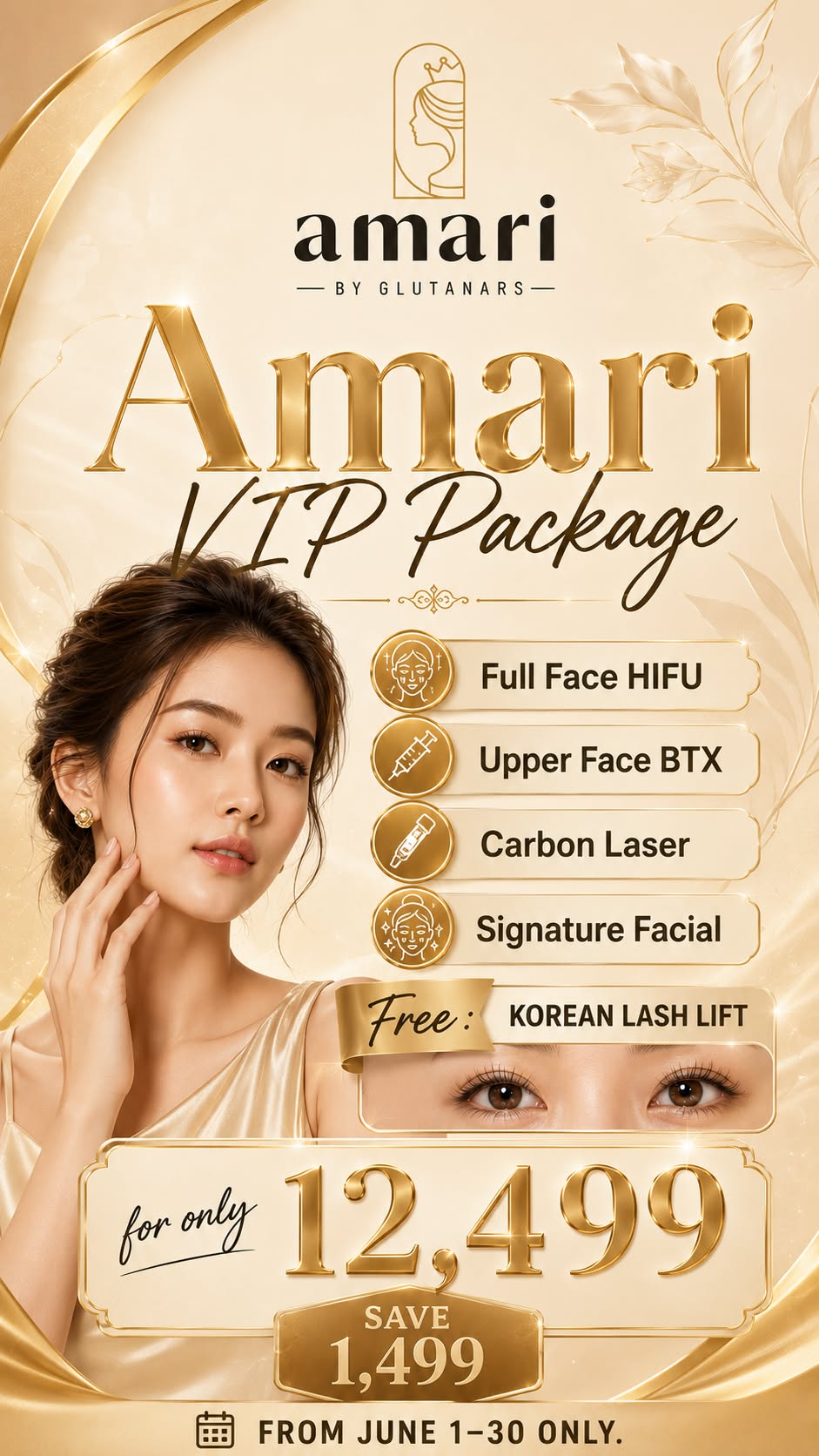 Amari Aesthetics by Glutanars - Ajoya Facebook ad: JUNE 30 IS CLOSER THAN YOU THINK.