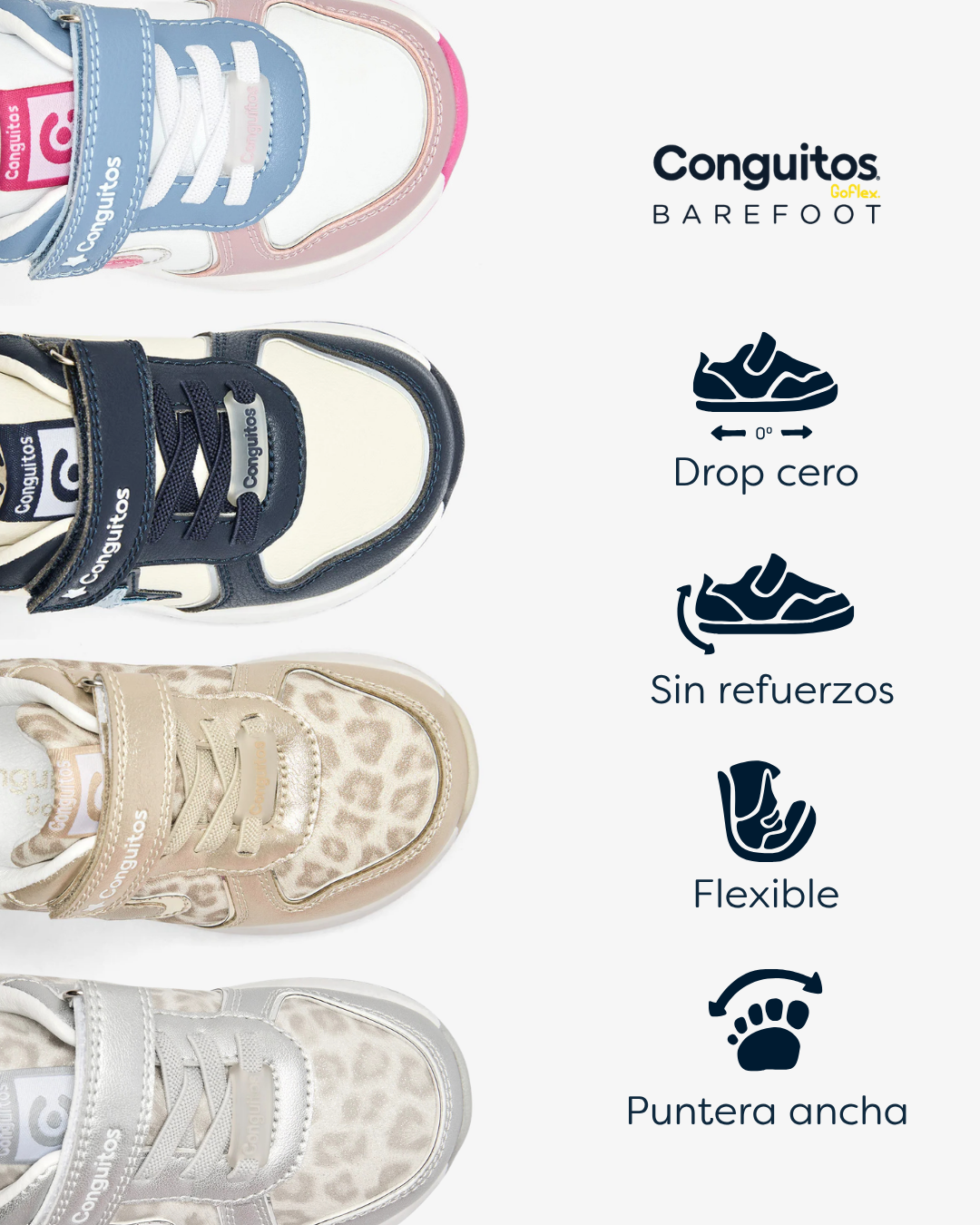 Conguitos Facebook ad: Barefoot Con Luz